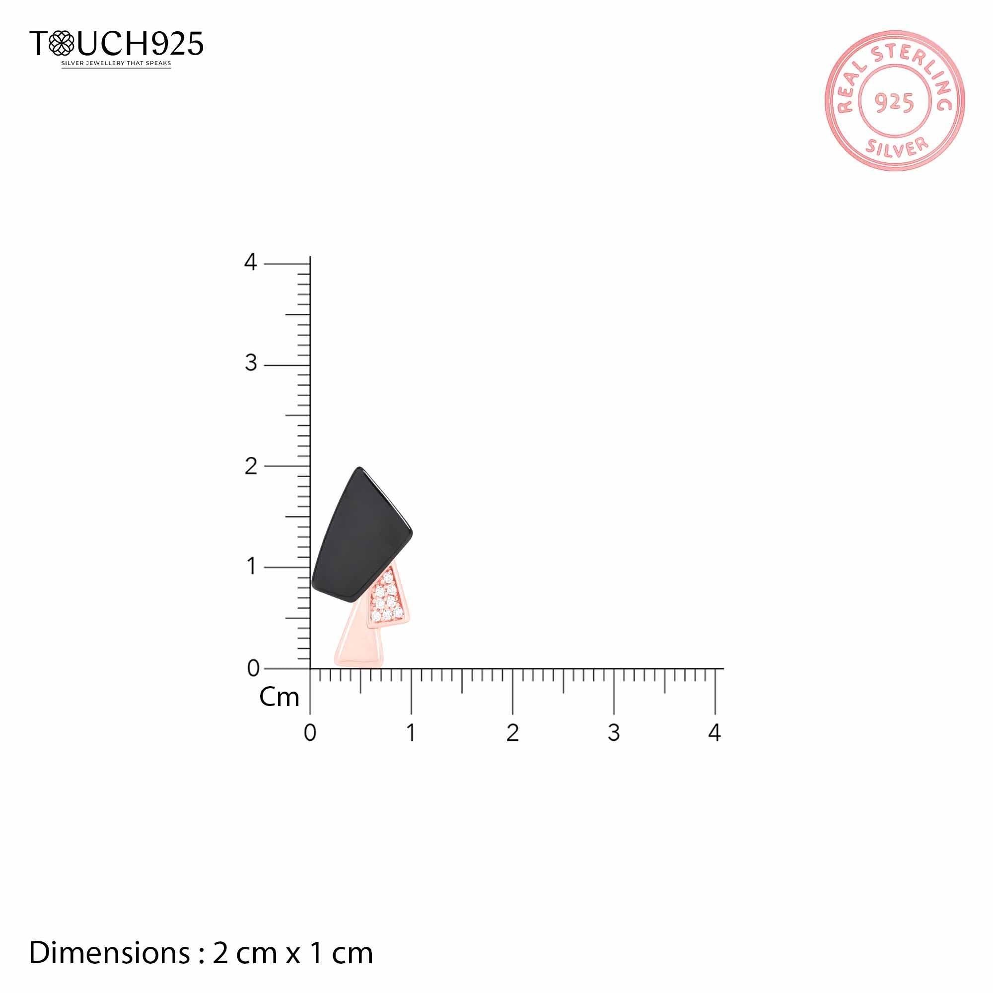 Enamel Asymmetric Earrings