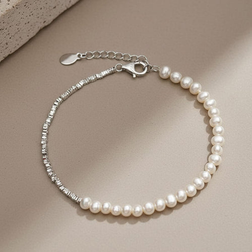 Pearl Station Silver Bracelet
