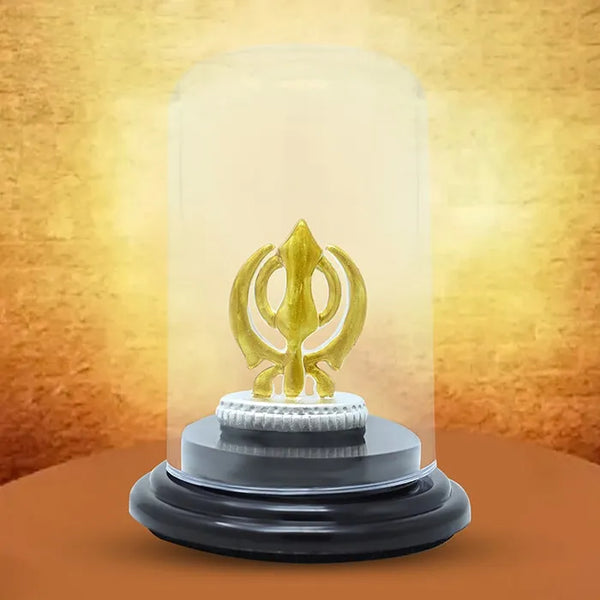 999 Silver Sikh Khanda Elegance Idol - Touch925