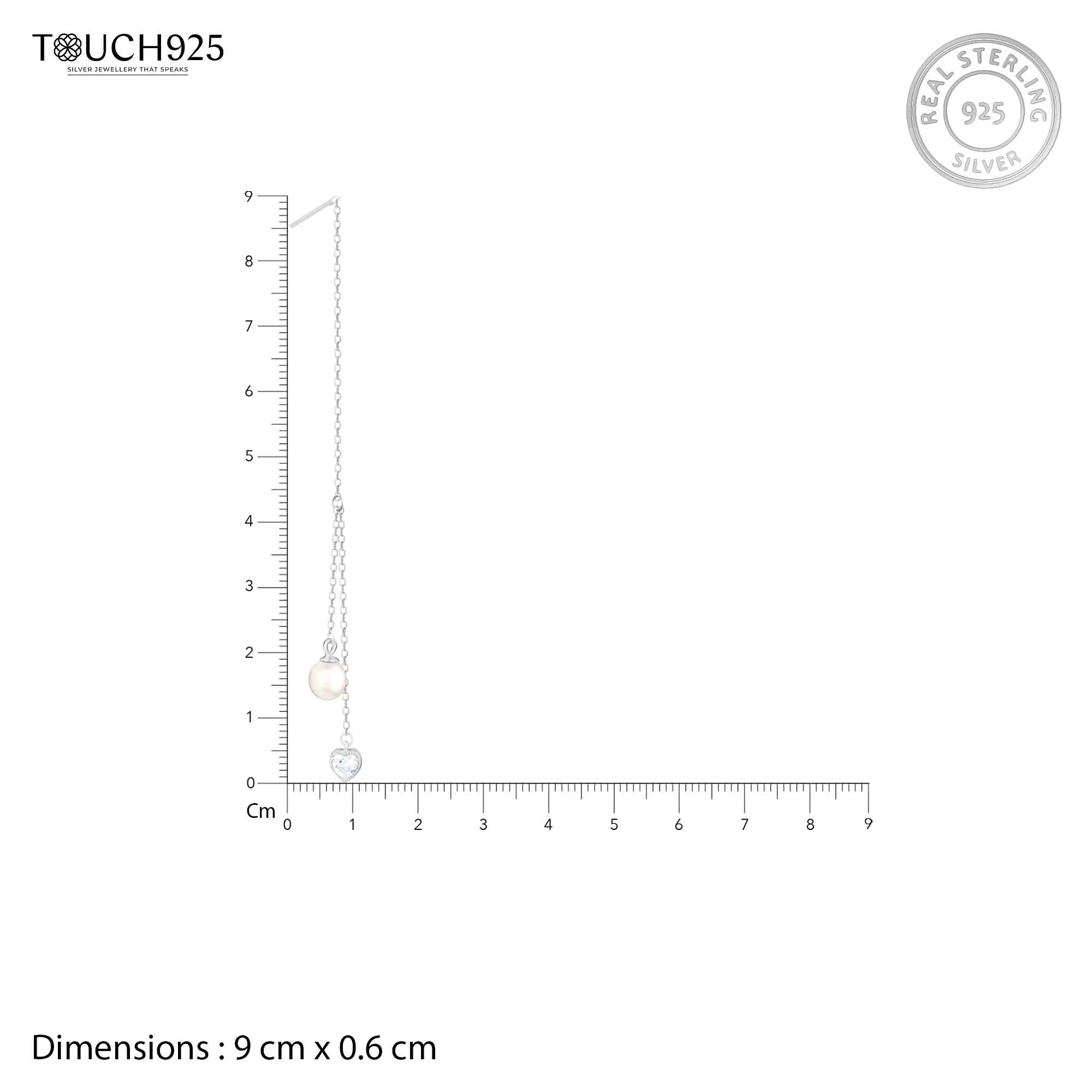 Pearl Threader Earrings