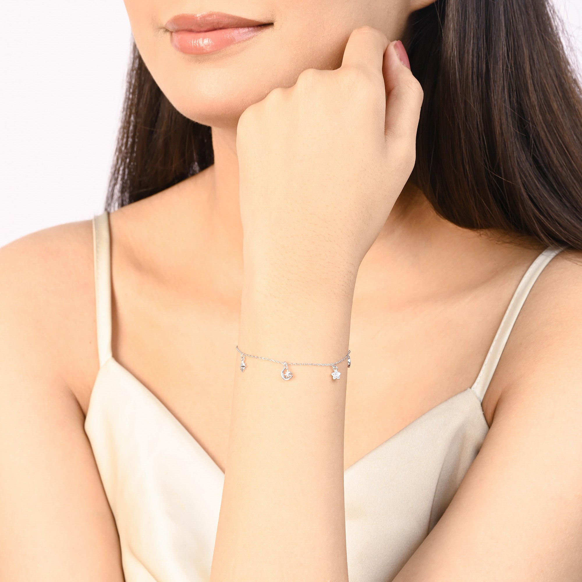 Moon & Star Charm Bracelet