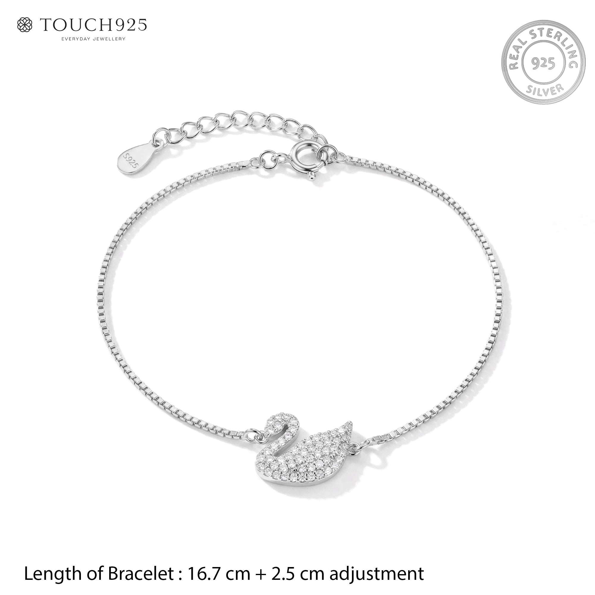 Swan CZ Bracelet