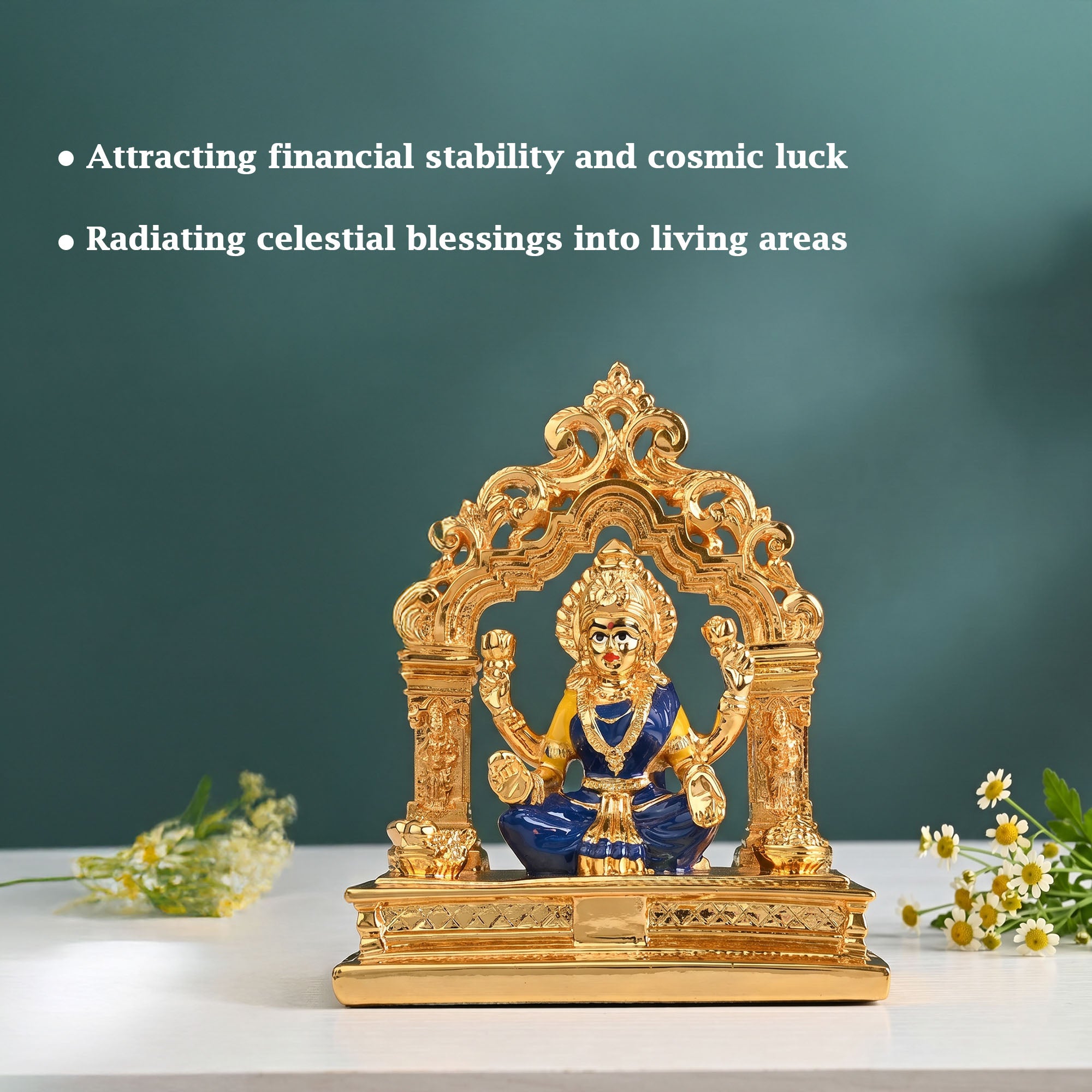 24K Gold Plated Lakshmi Arch Figurine