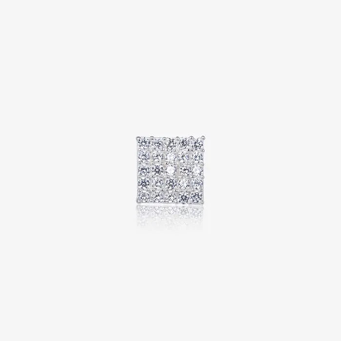 Shimmering Square CZ Nose Pin - Touch925