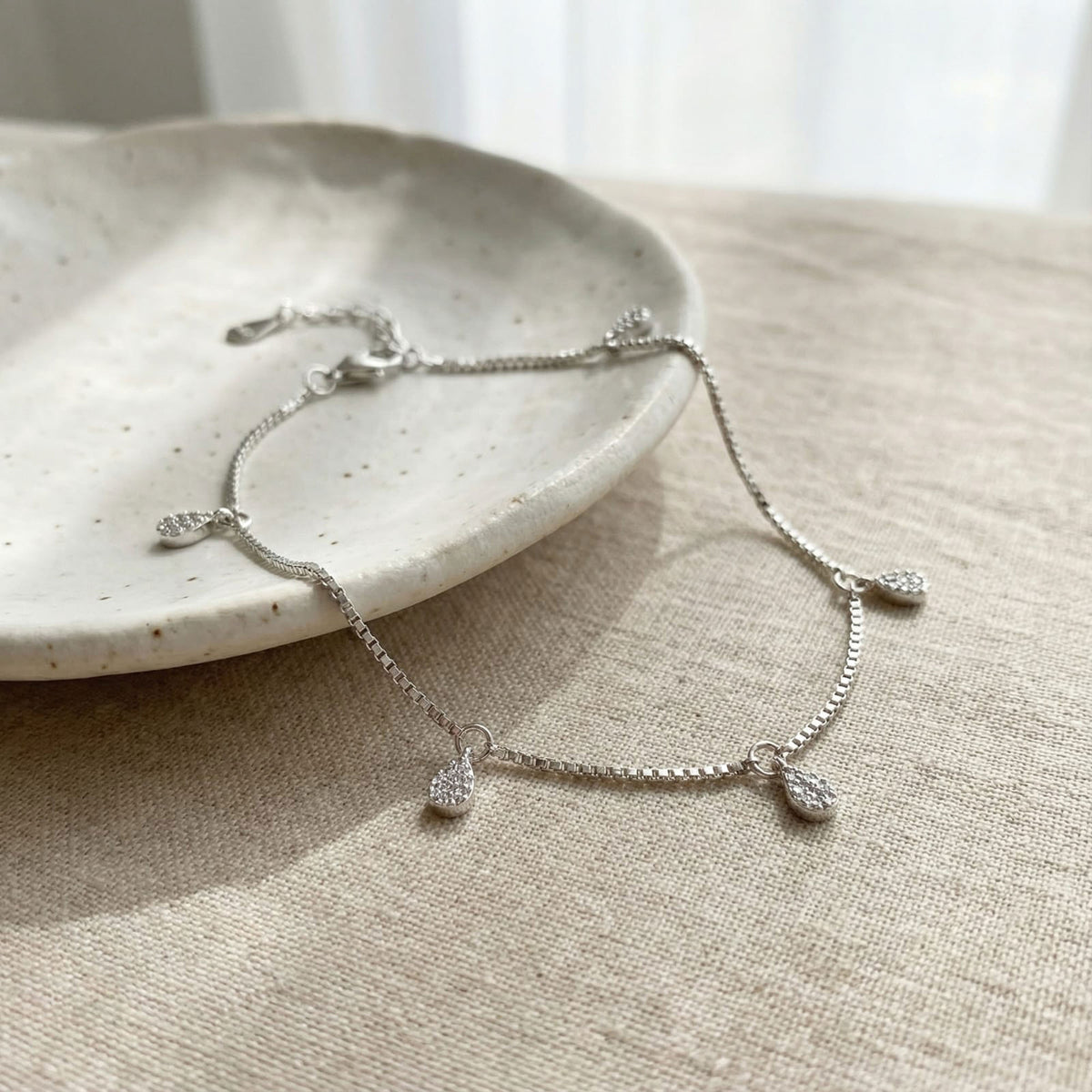 Mini Drop Silver Bracelet - Touch925 Silver Jewellery