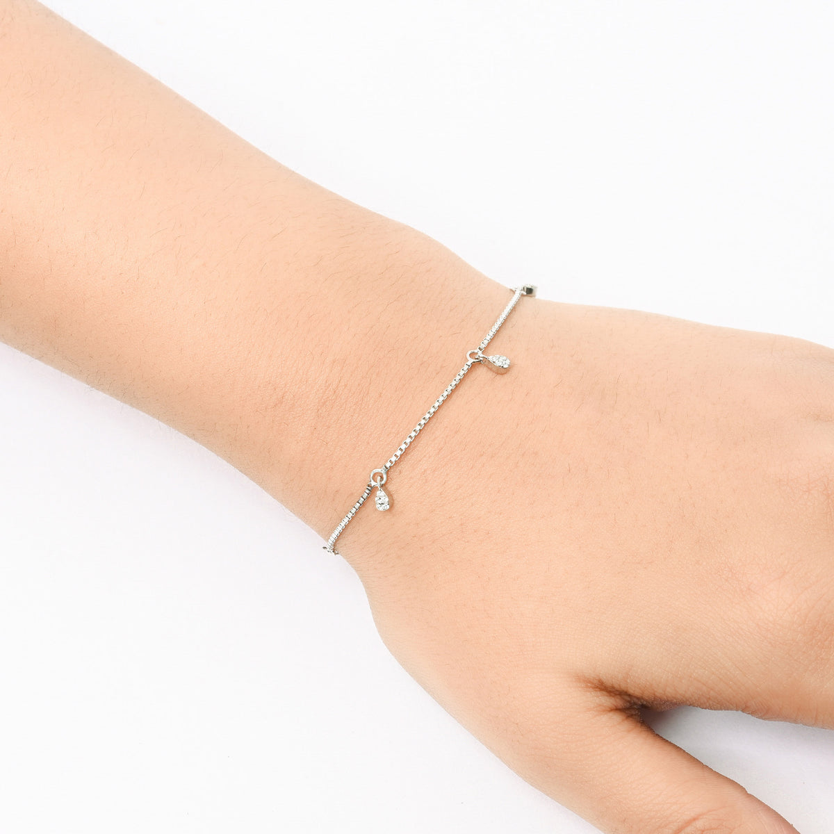 Mini Drop Silver Bracelet - Touch925 Silver Jewellery