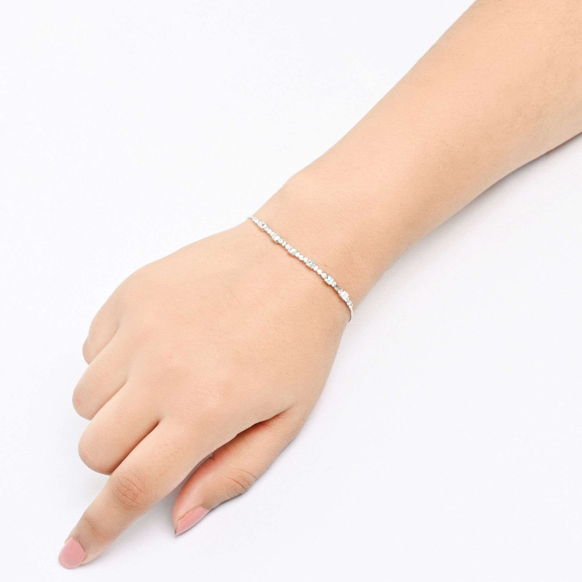 Mini Stud Silver Bracelet