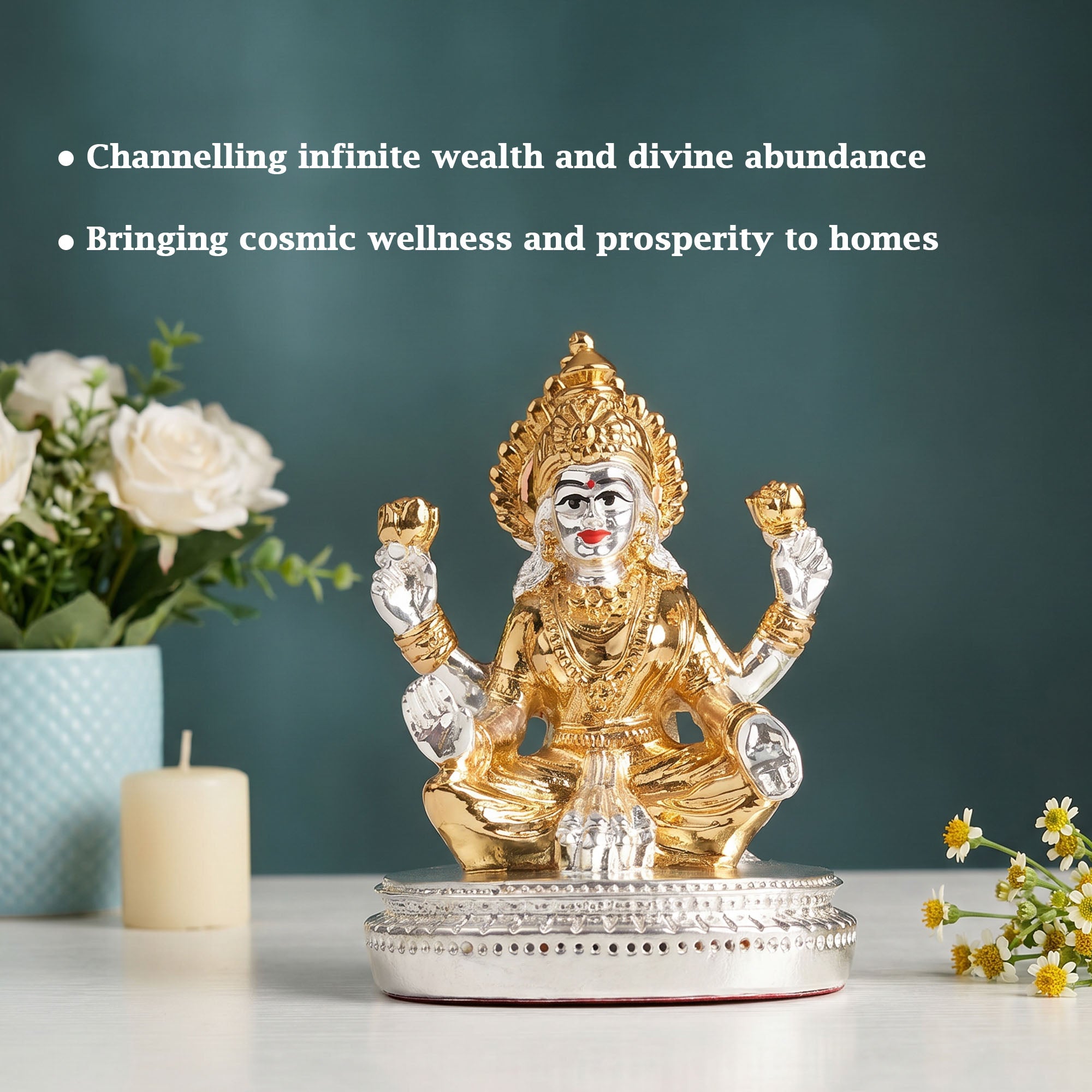 24K Gold Plated Lakshmi Idol