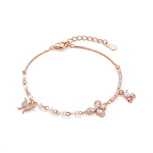 Rose Gold Pearl Bracelet