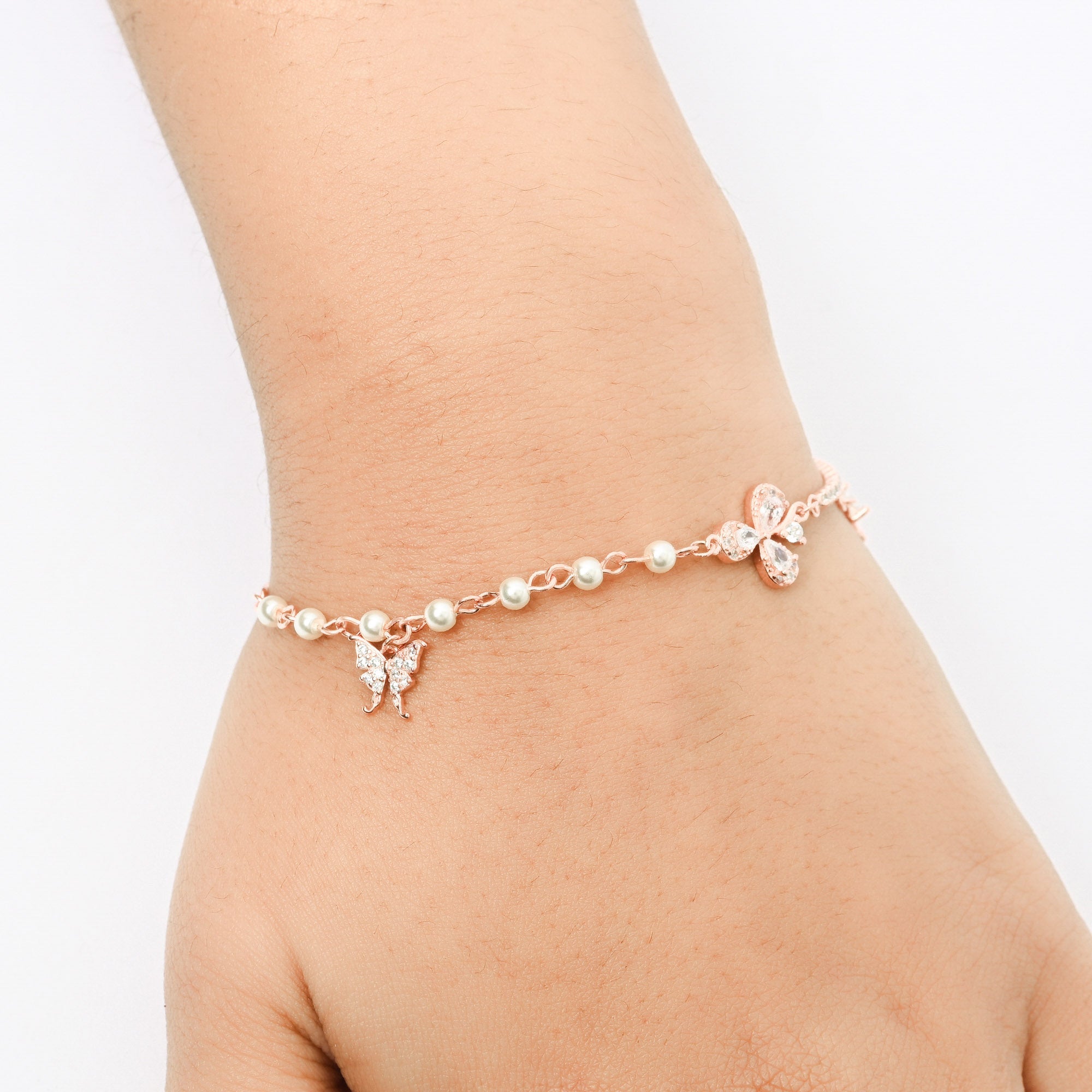 Rose Gold Pearl Bracelet