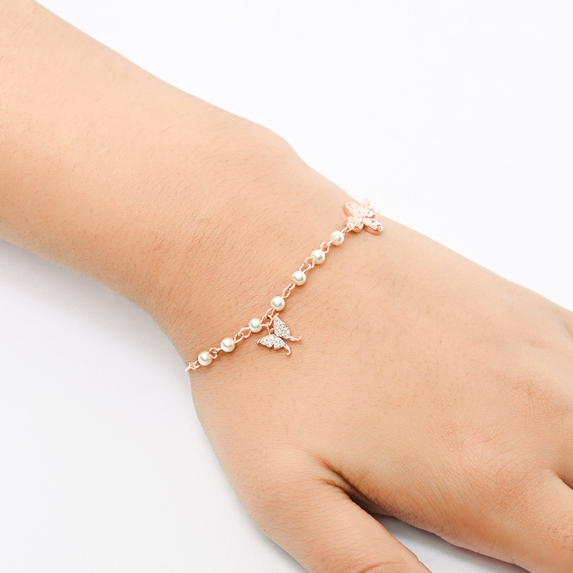 Rose Gold Pearl Bracelet