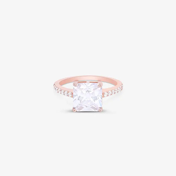 Crystal Radiant Square Ring