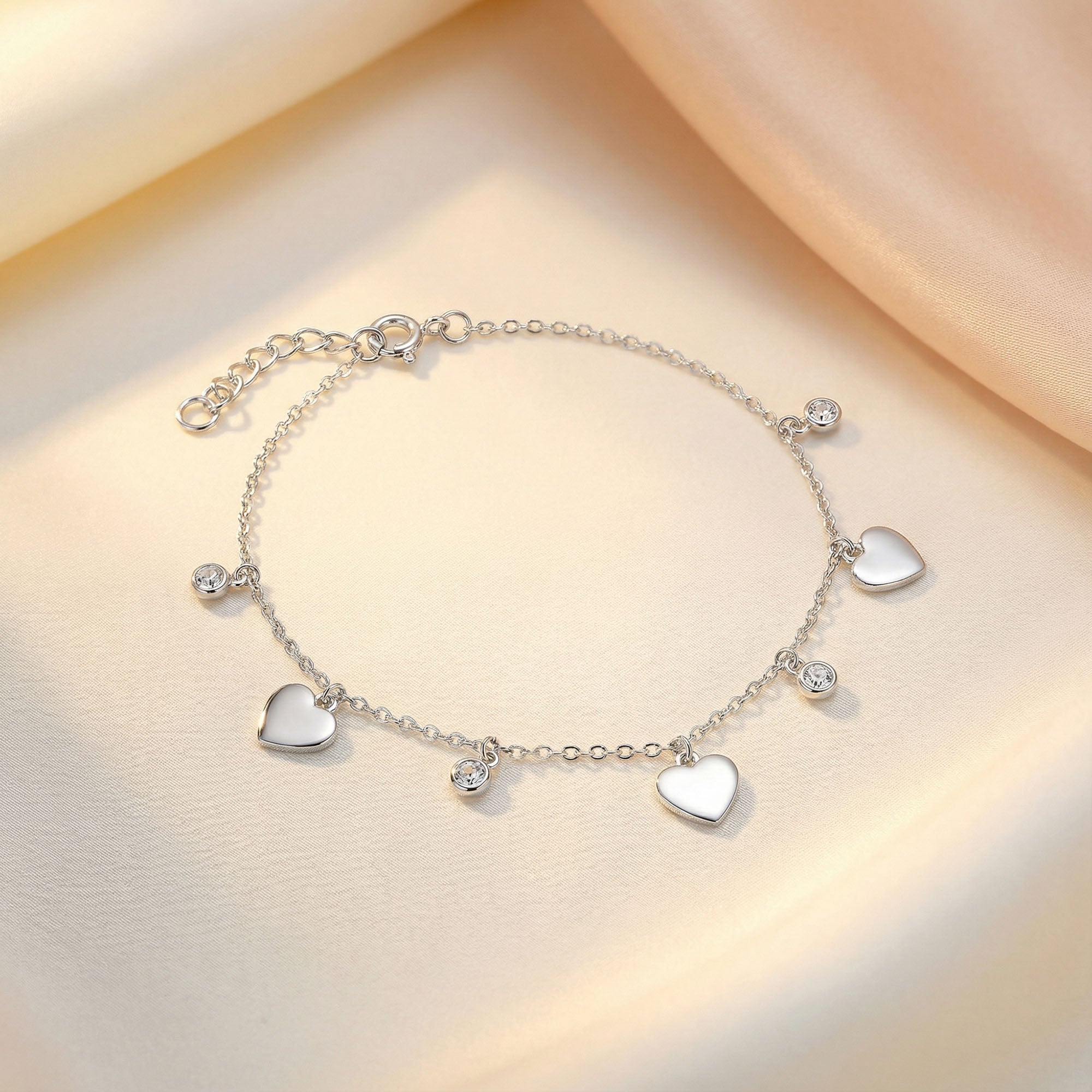 Heart Charm Bracelet
