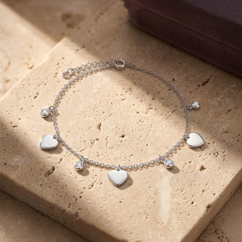 Heart Charm Bracelet