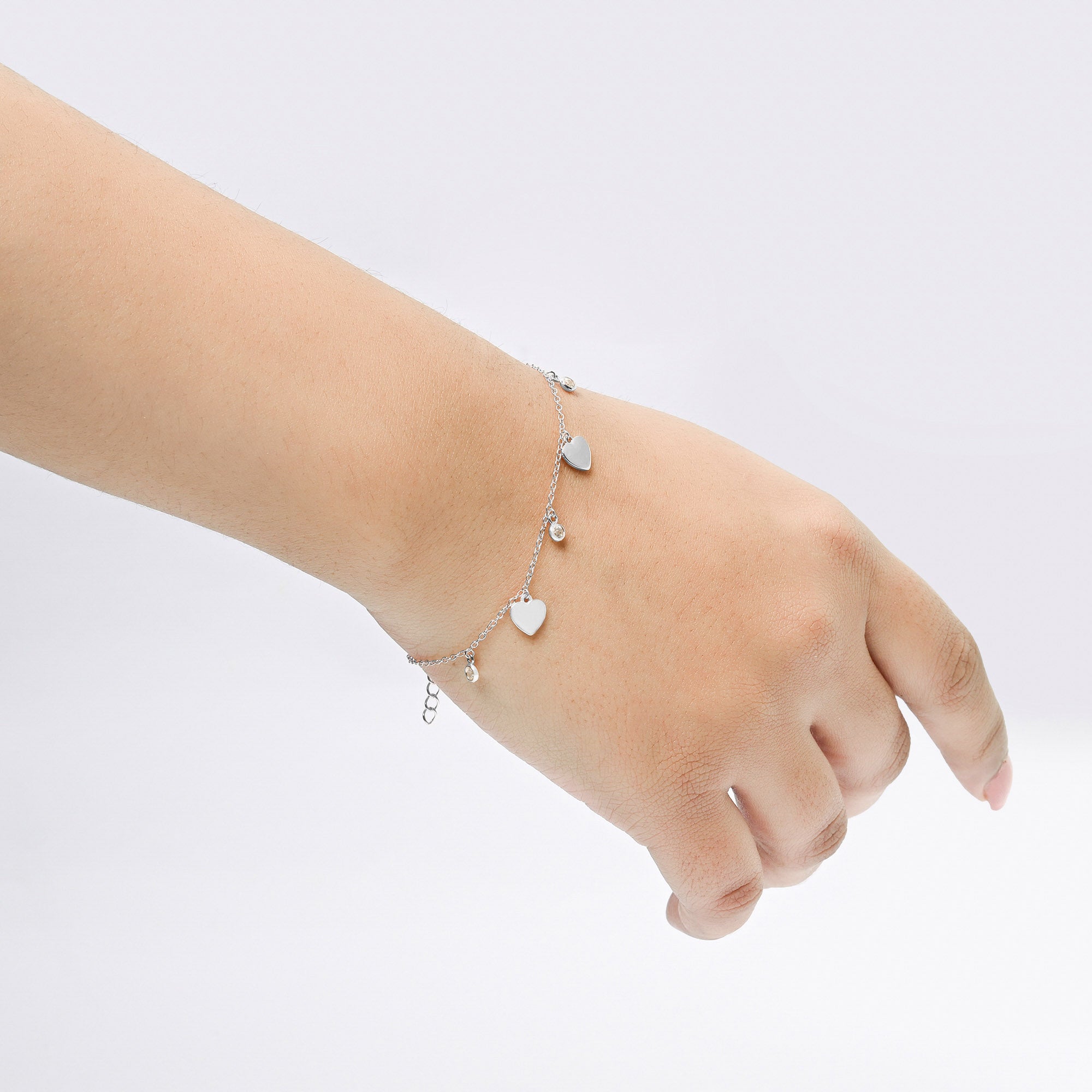 Heart Charm Bracelet