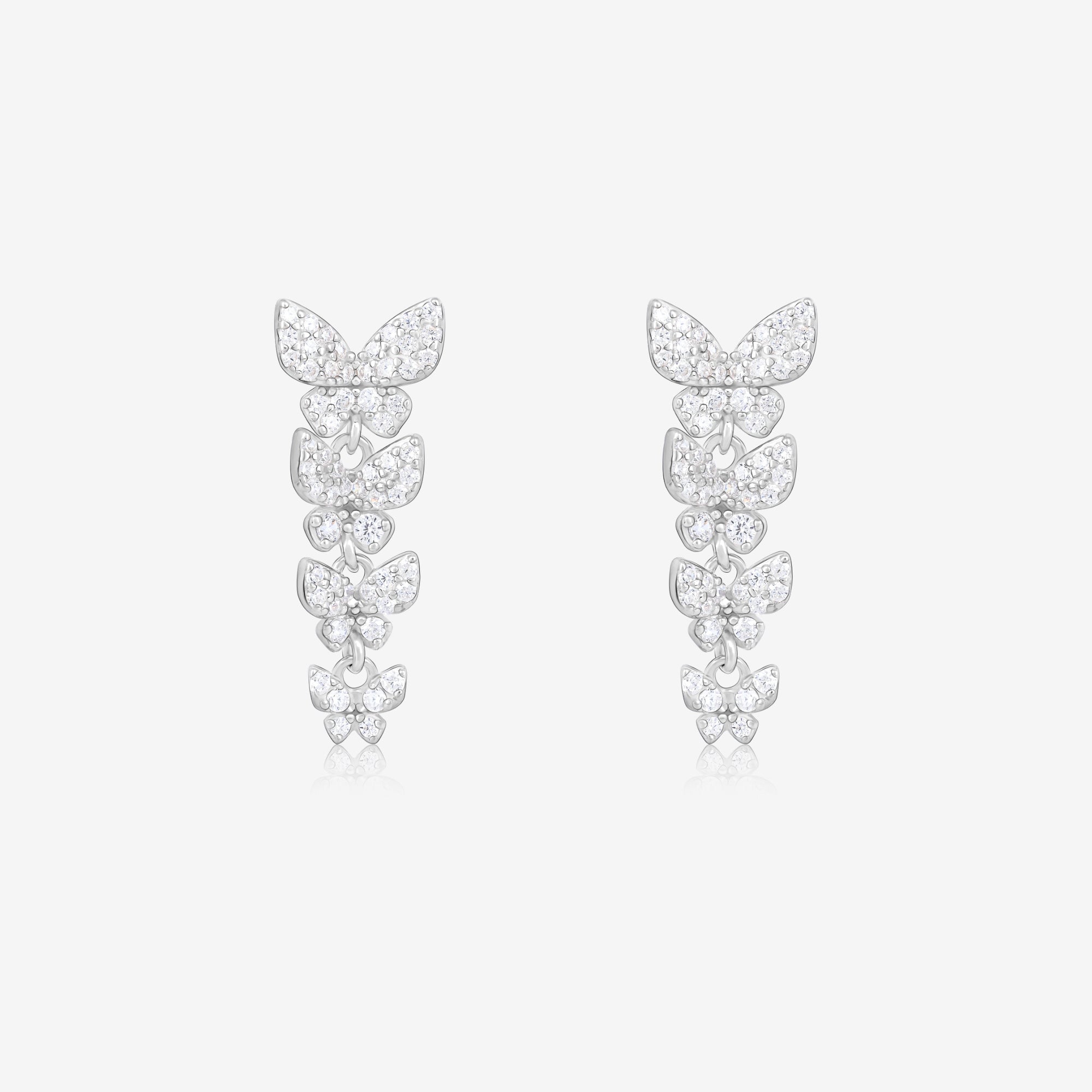 silver earrings
