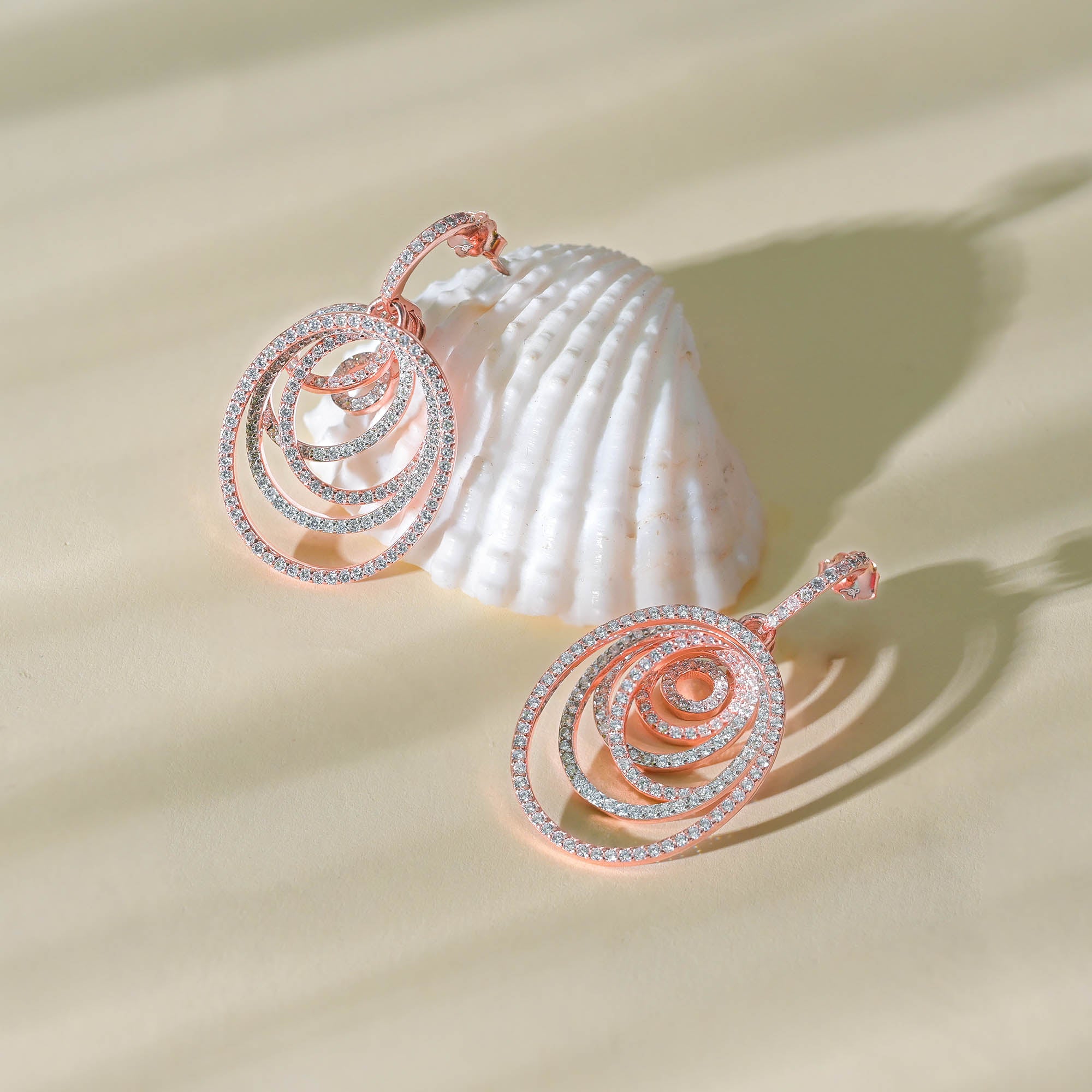silver earrings