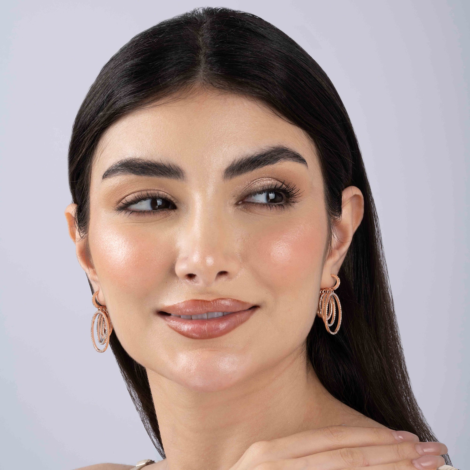silver earrings