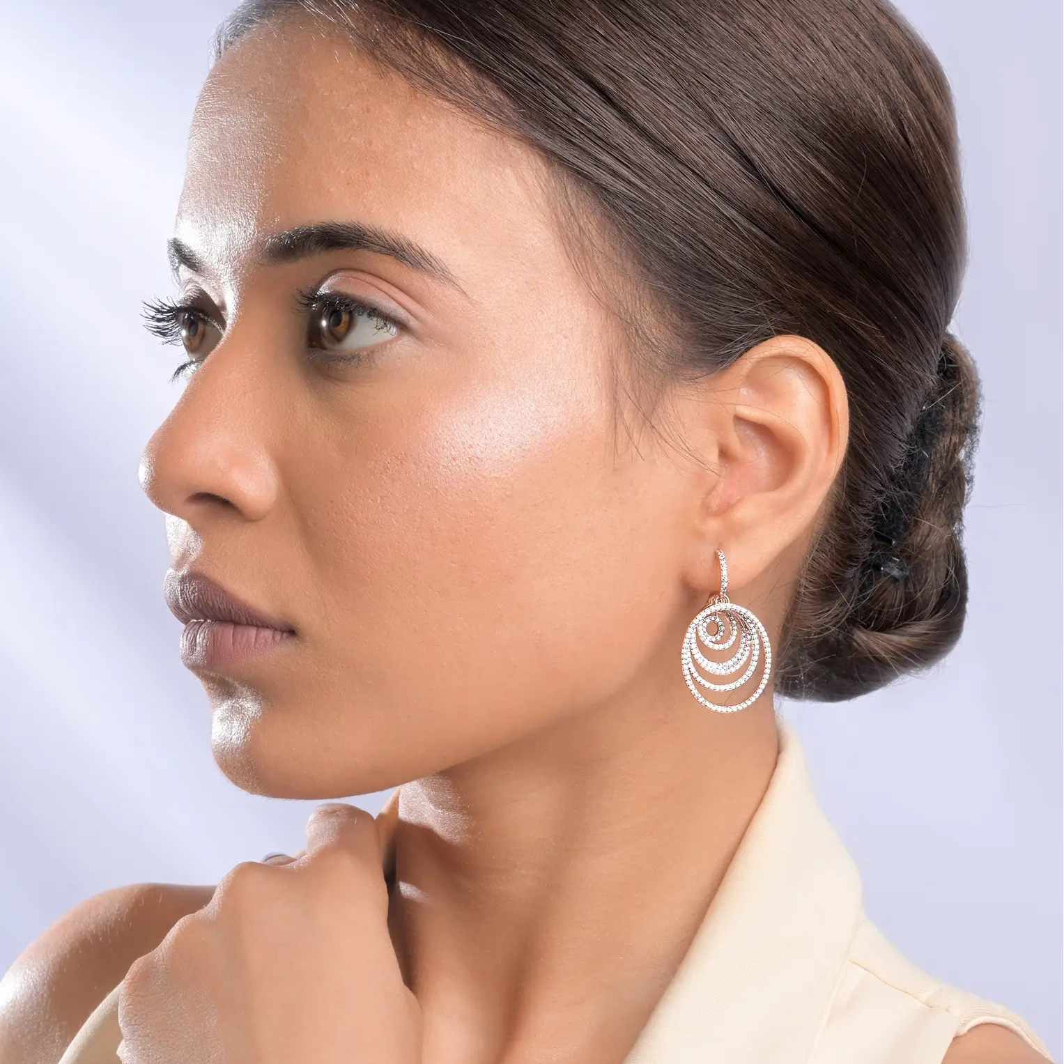 silver earrings