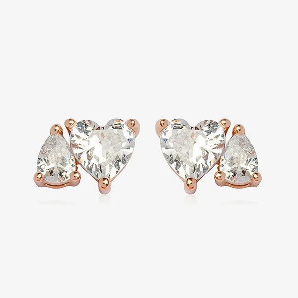 Heartfelt Rosegold Elegance Stud