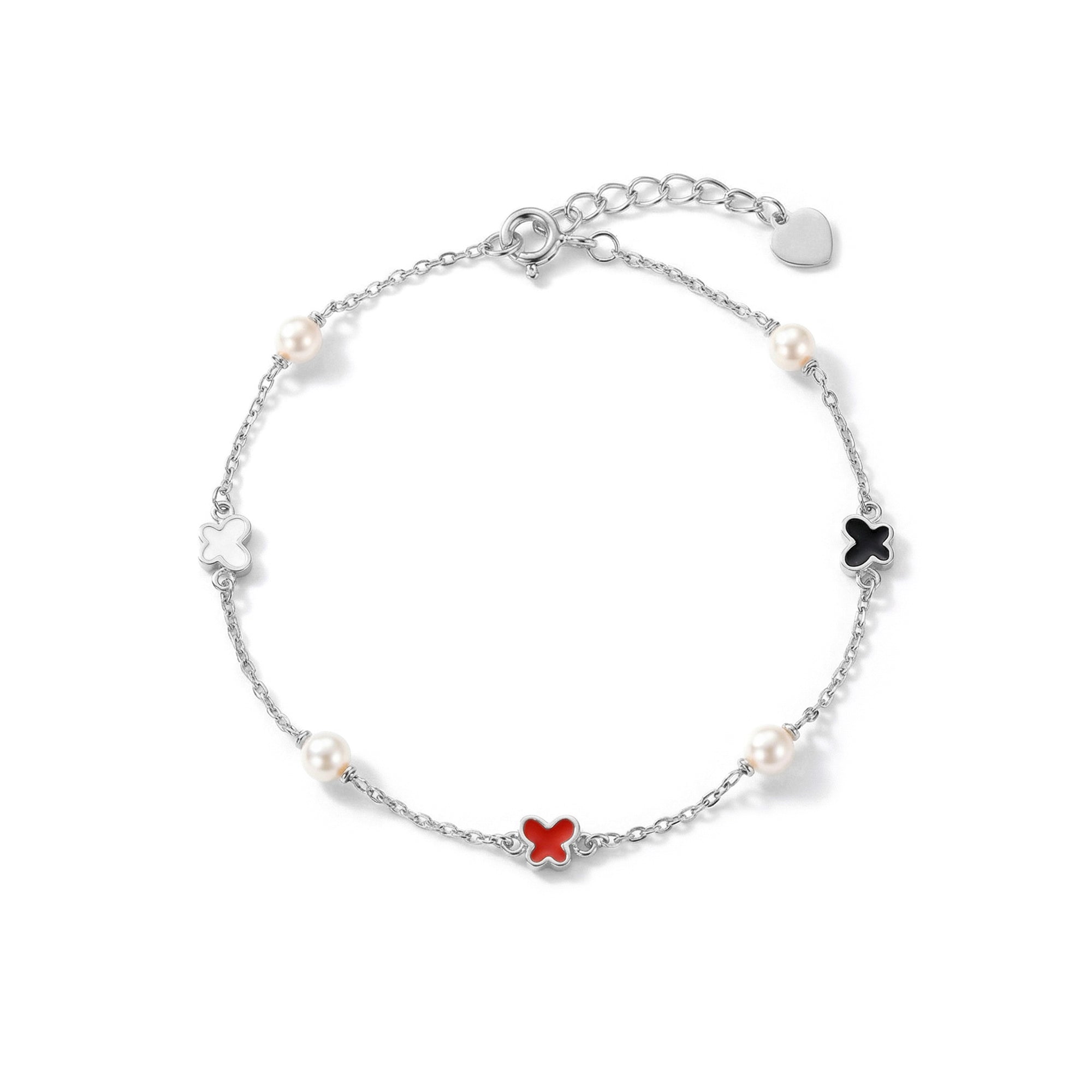 Pearl Clover Chain Bracelet