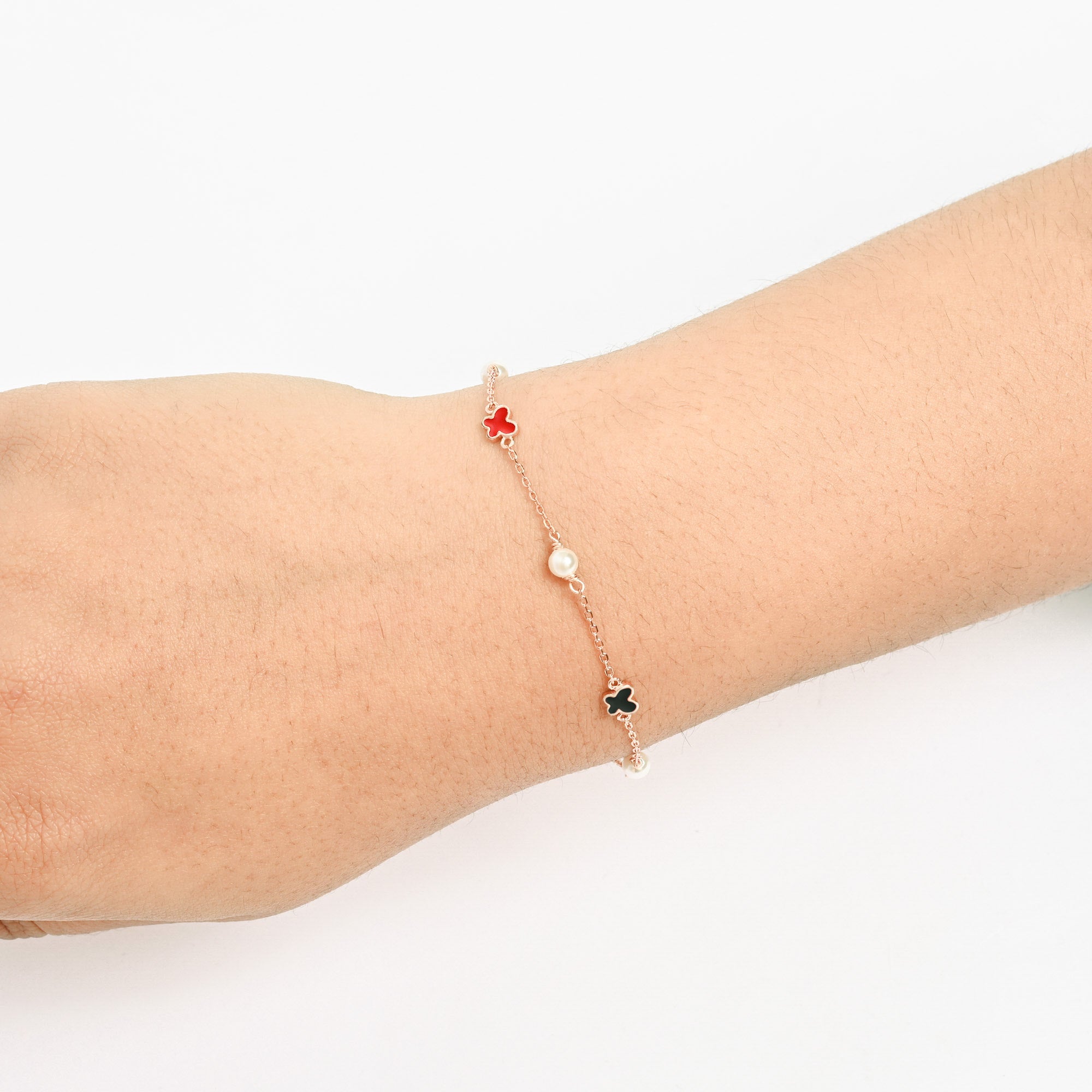 Pearl Clover Chain Bracelet