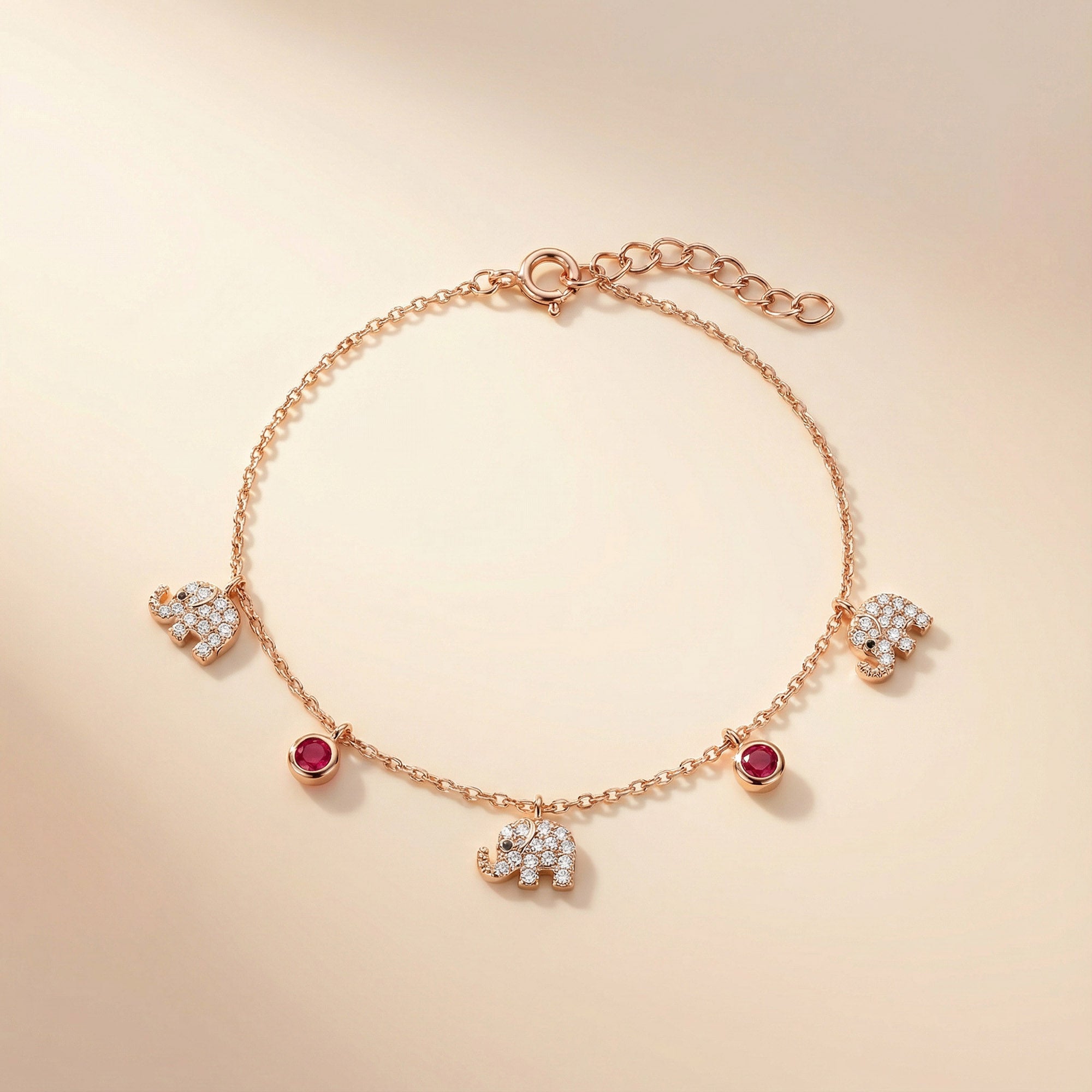 Elephant Charm Bracelet