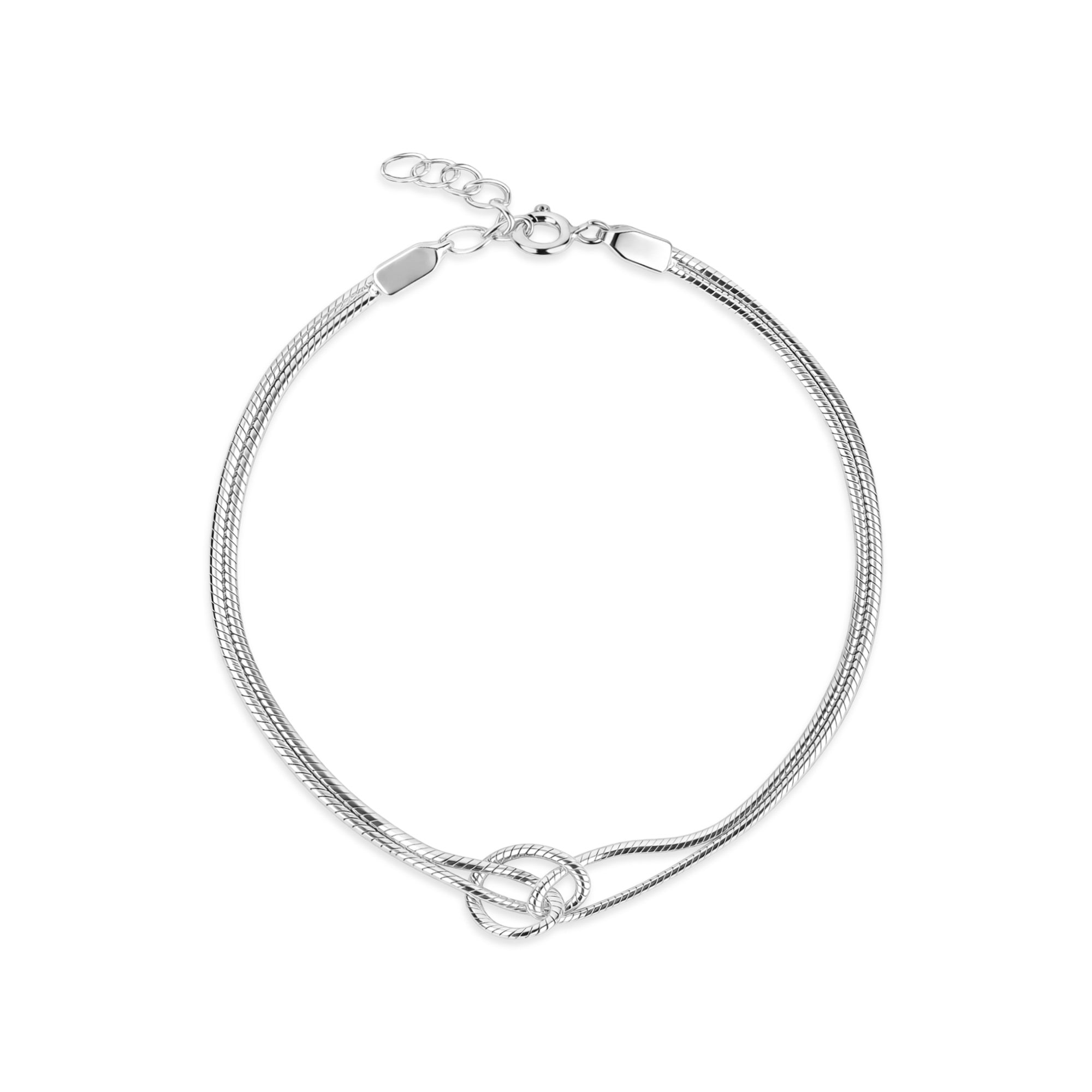 Silver Infinity Knot Rakhi