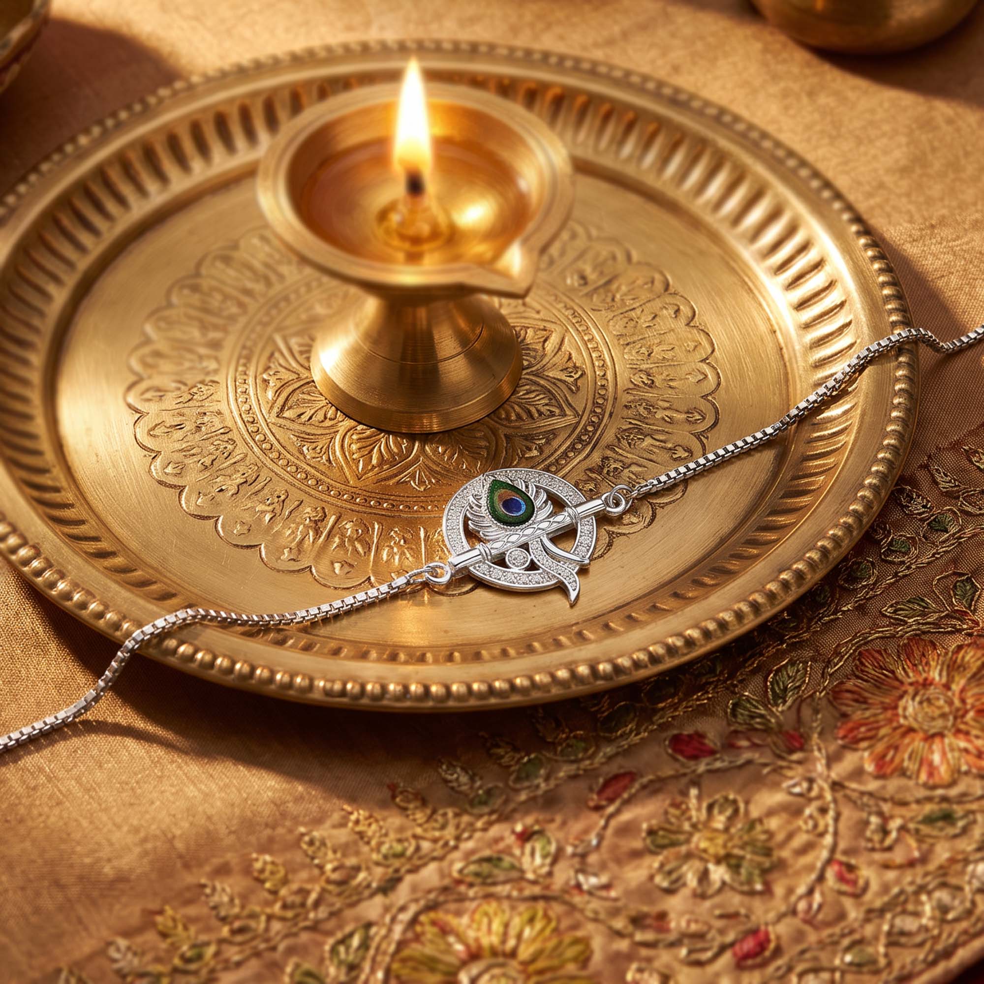 Chandi Krishna Halo Rakhi