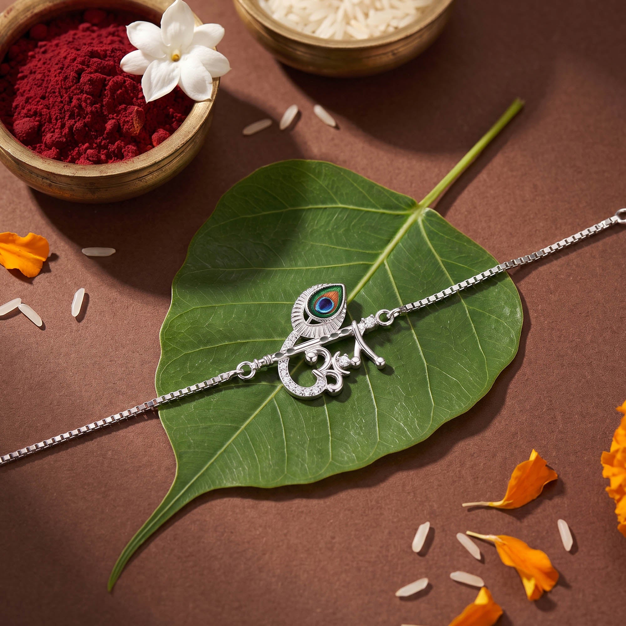 Chandi Om Bansuri Rakhi
