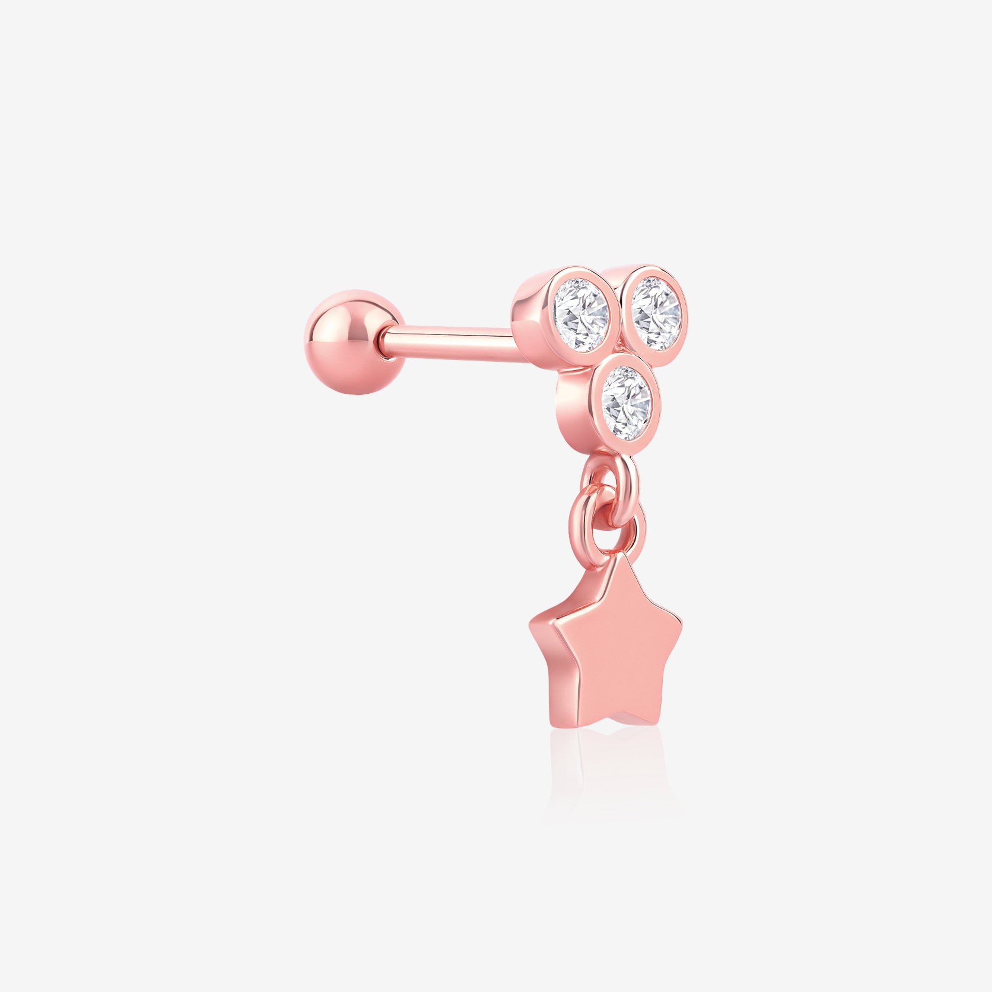 Star Dangle Stud Earring