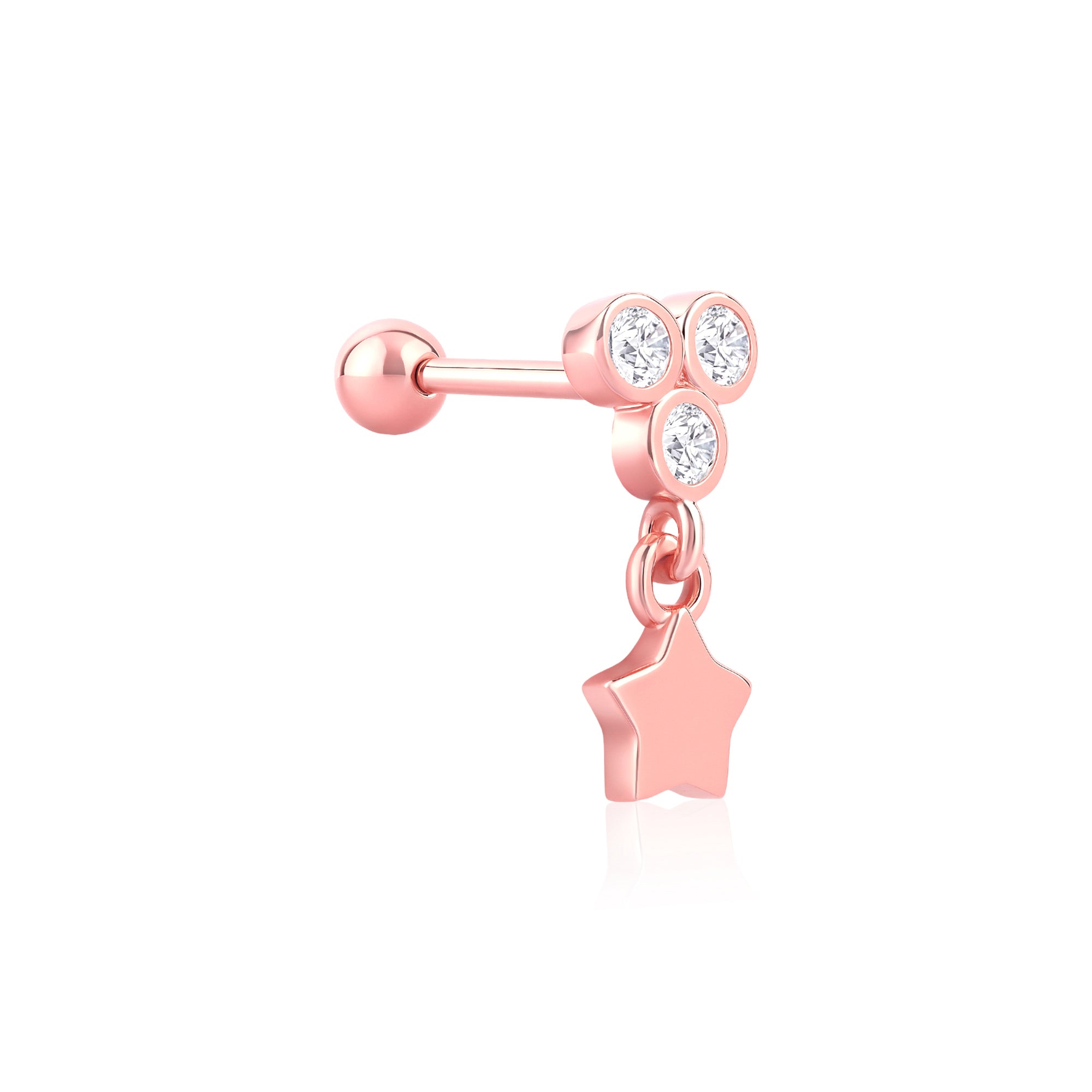 Star Dangle Stud Earring