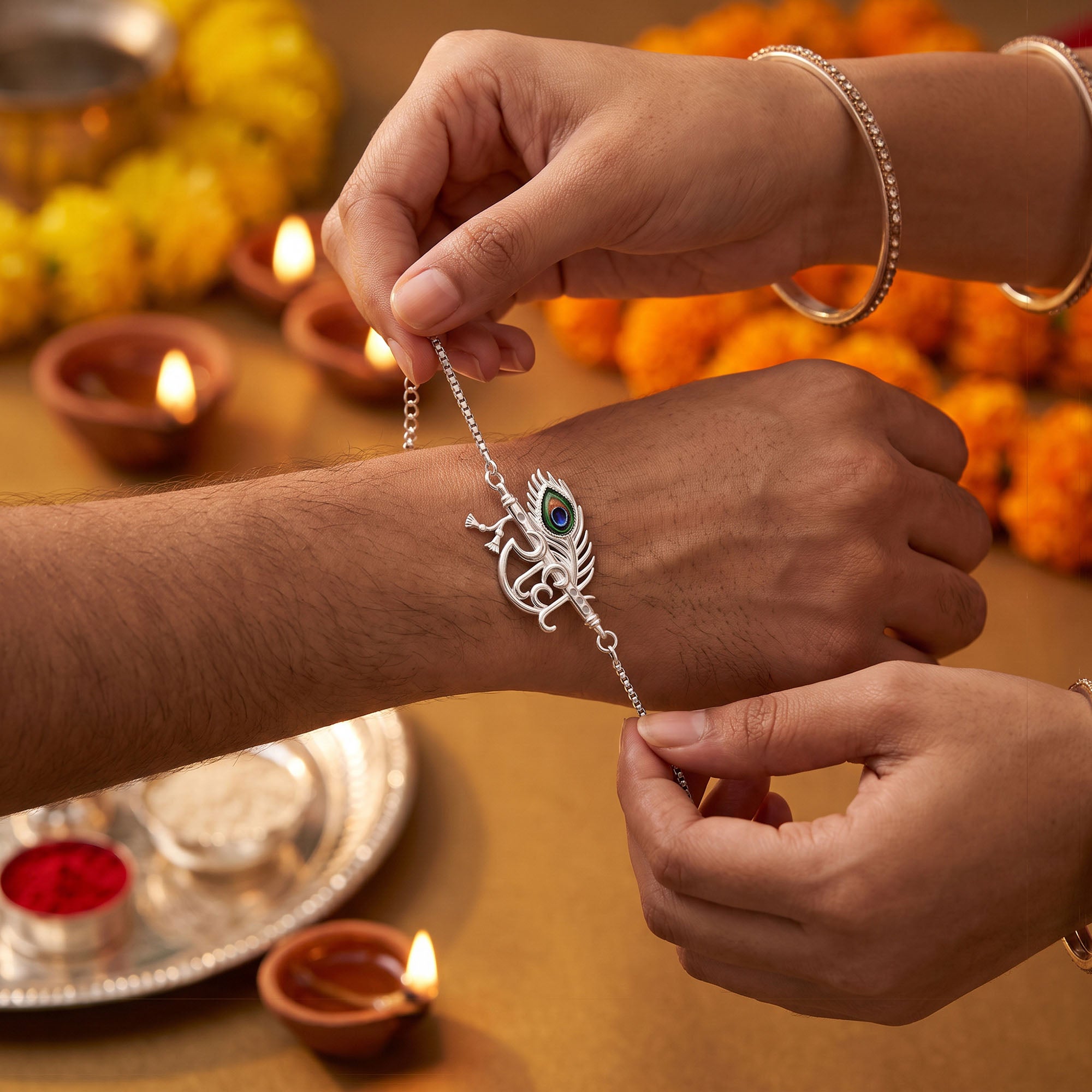 Chandi Radhe Bansuri Rakhi