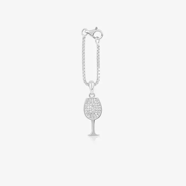 Sparkling Wine Glass Charm