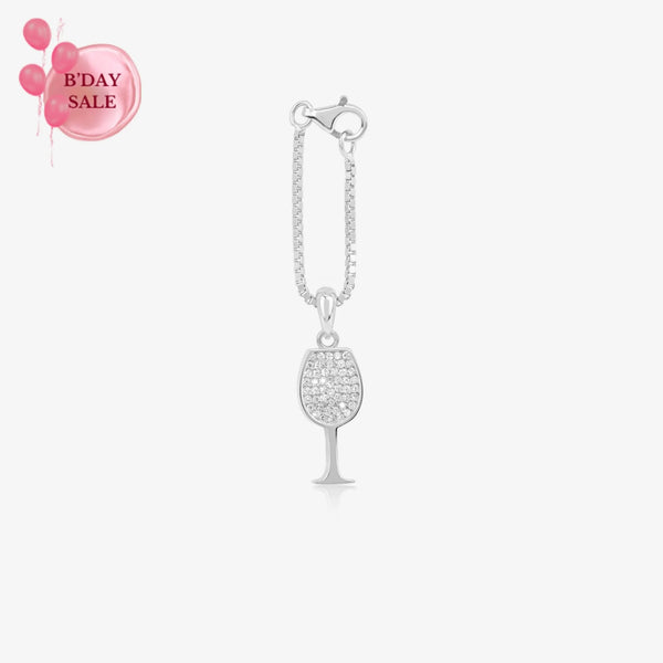 Sparkling Wine Glass Charm