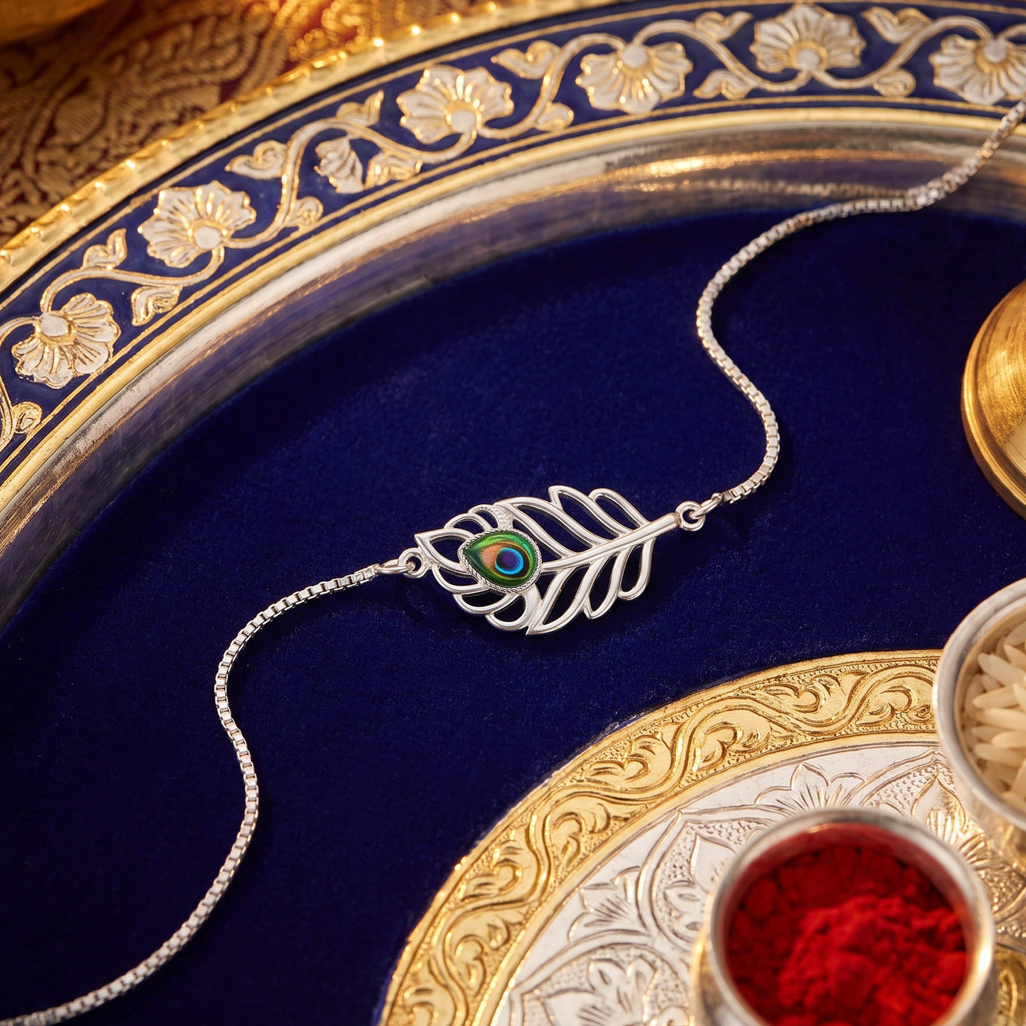 Chandi Morpankh Rakhi