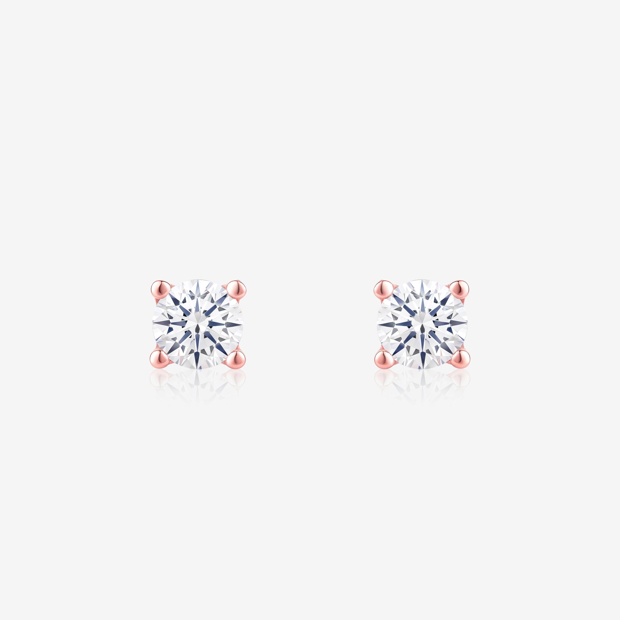 Solitaire Stud Earrings