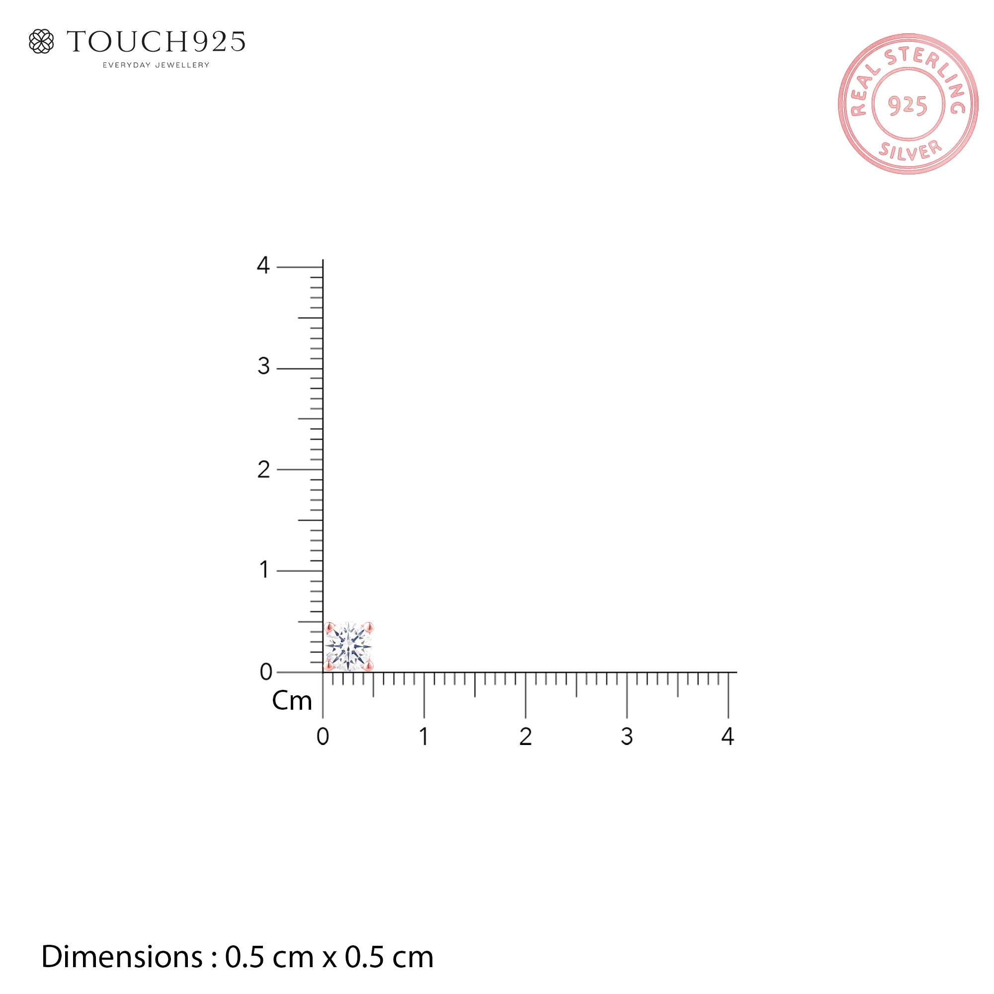Solitaire Stud Earrings