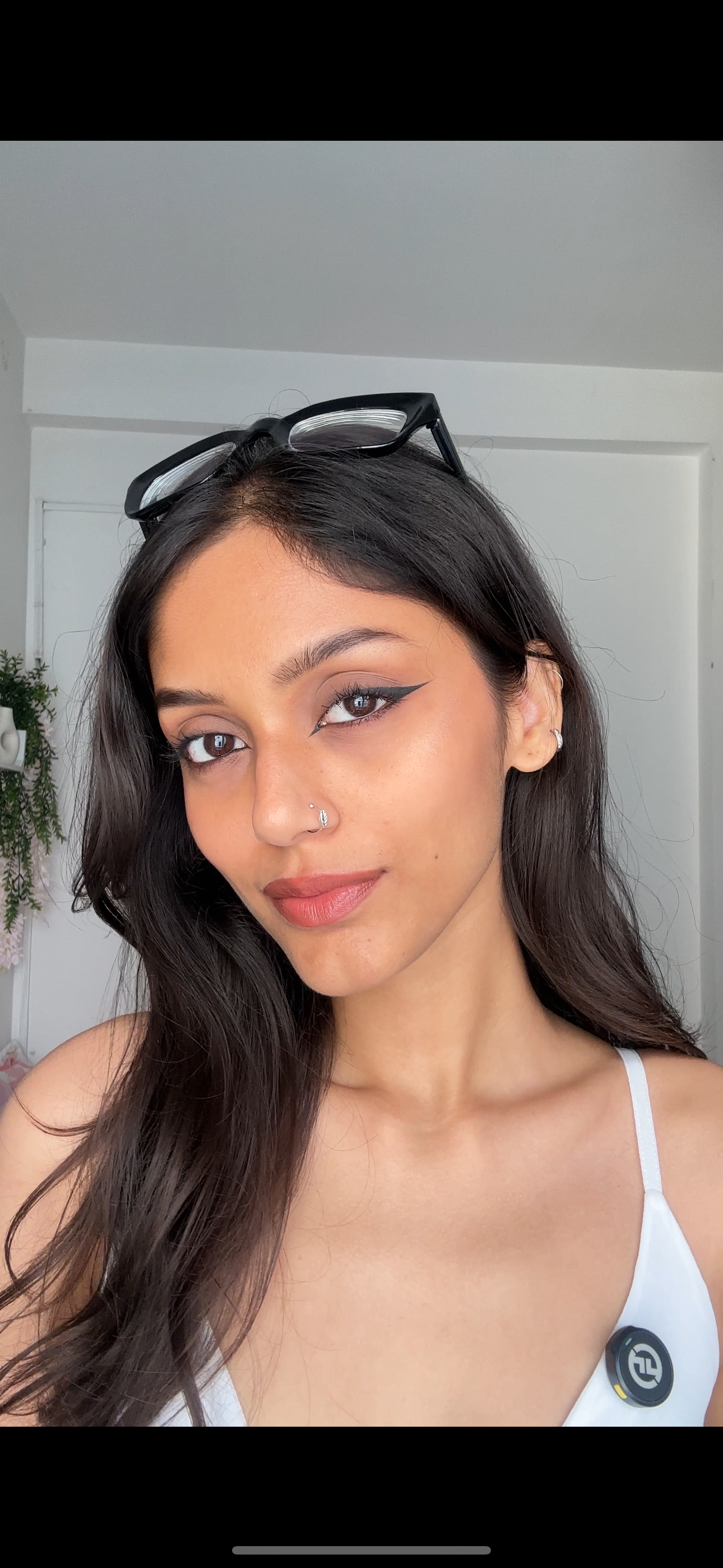 Leaf Motif Bead Nose Ring