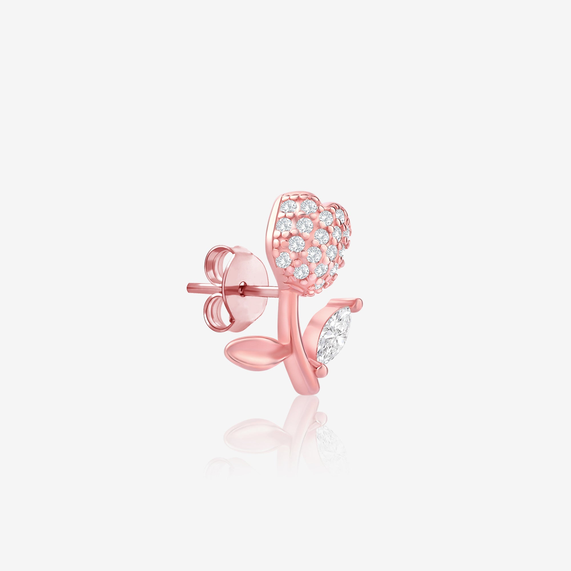 Floral Studs CZ Earrings