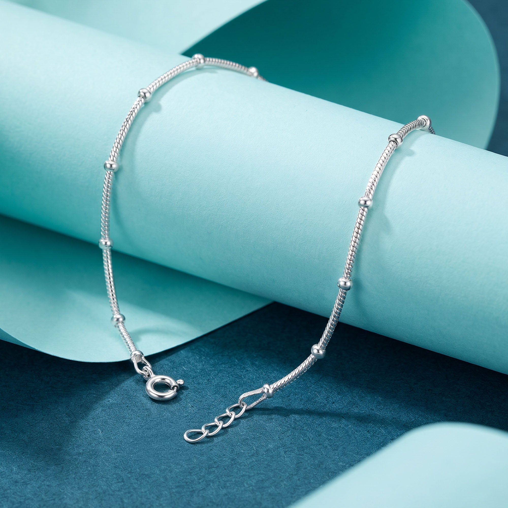 Snake Chain Beaded Bracelet
