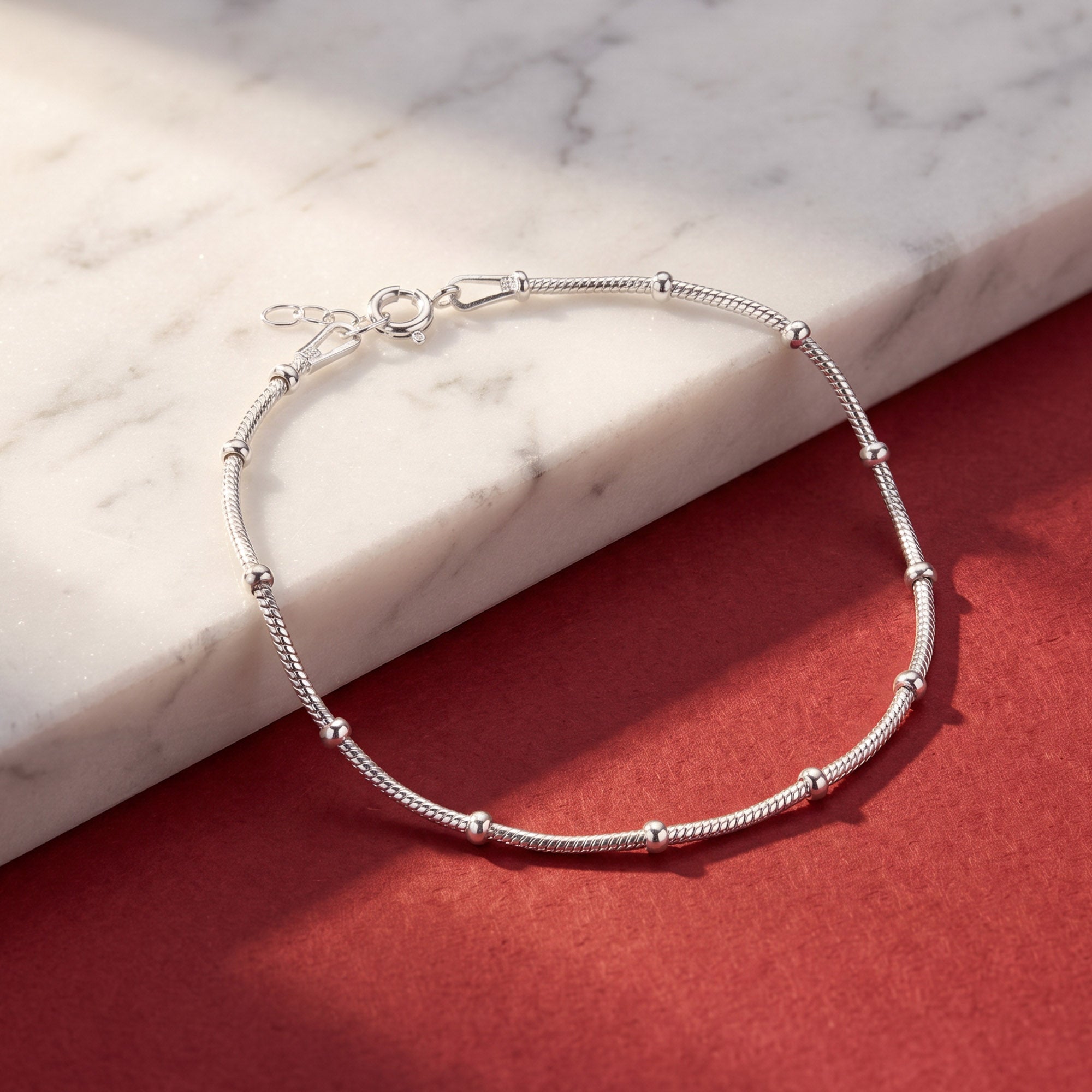 Snake Chain Beaded Bracelet