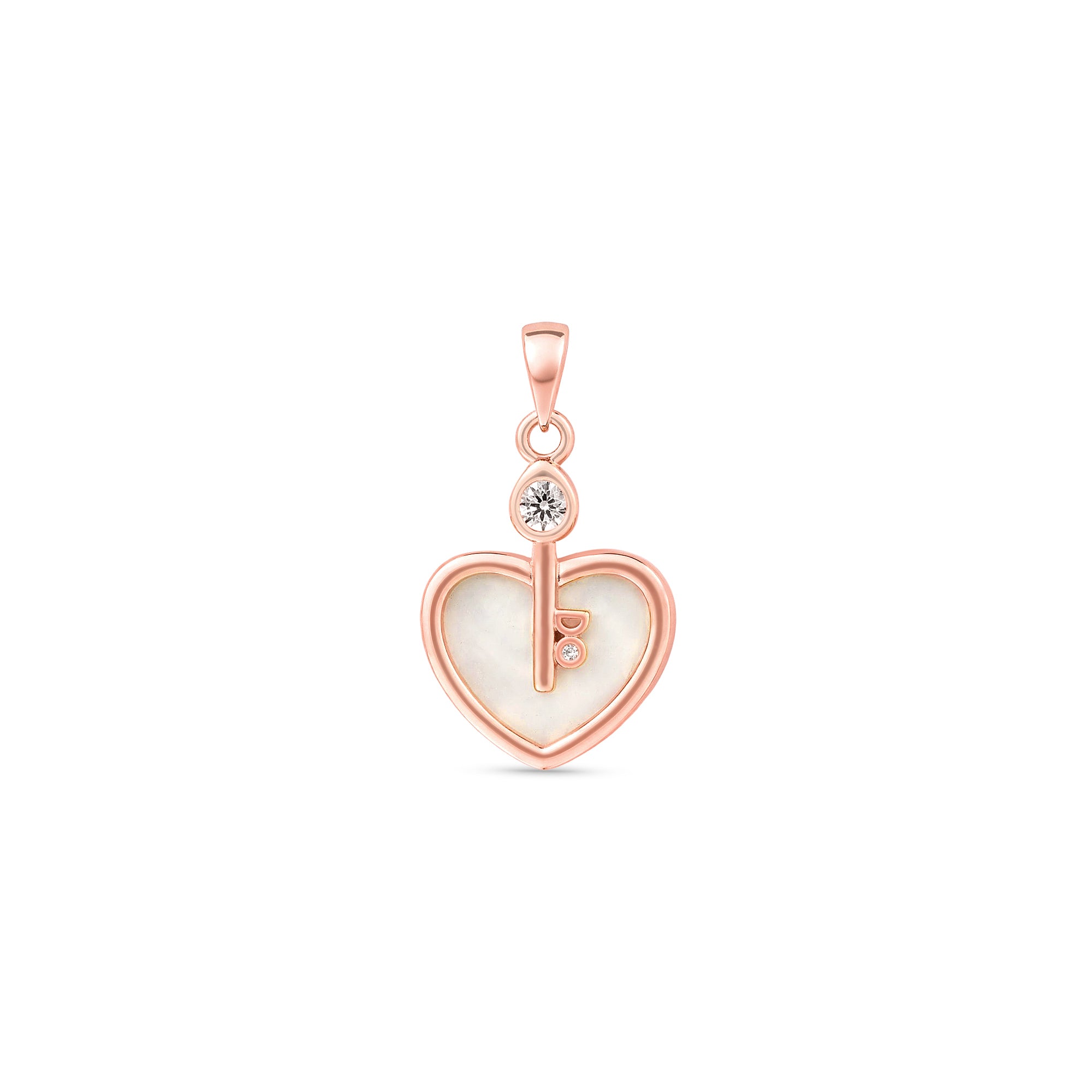 Secret Key Heart Silver Pendant - Touch925 Silver Jewellery