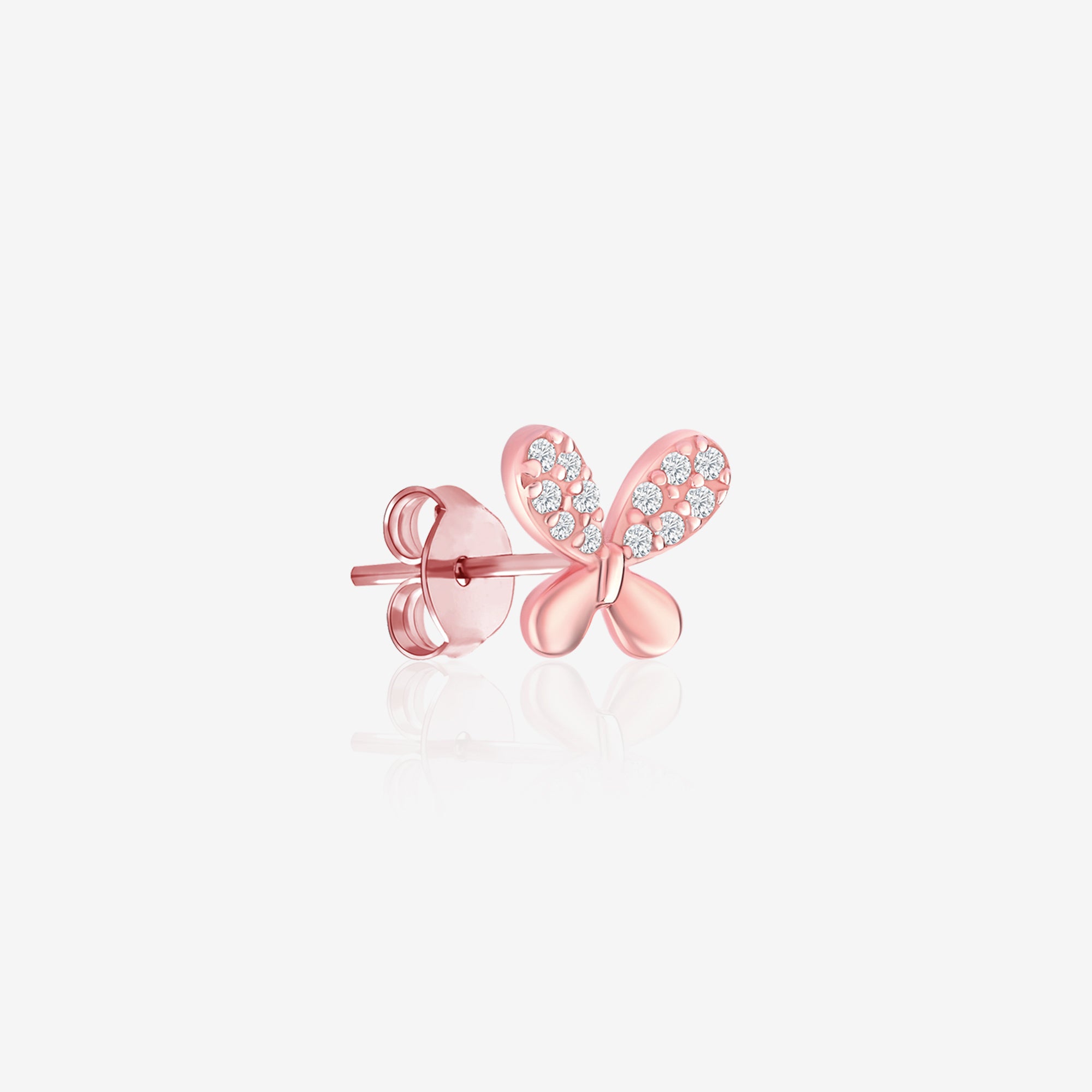 Bow Tie Stud CZ Earrings