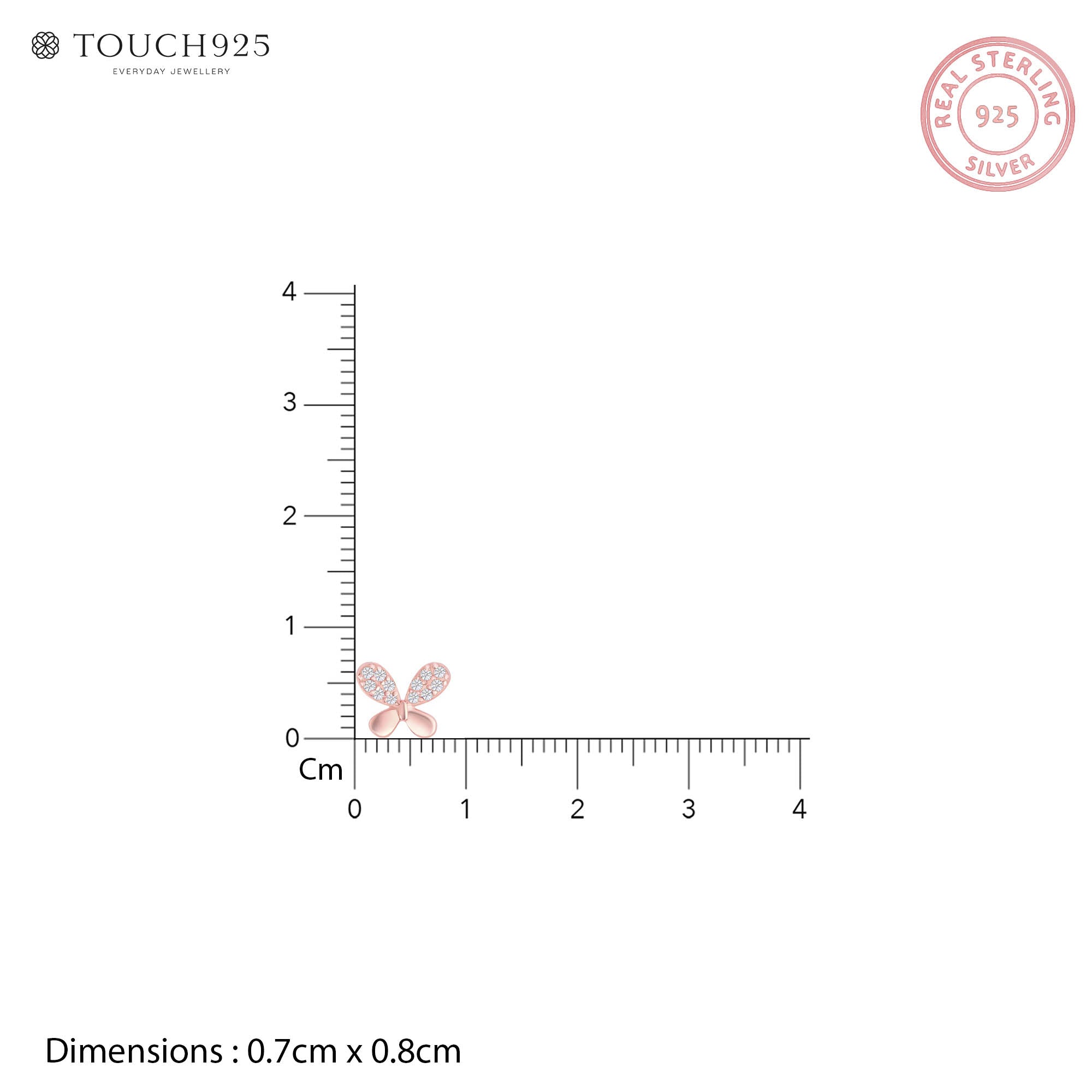 Bow Tie Stud CZ Earrings