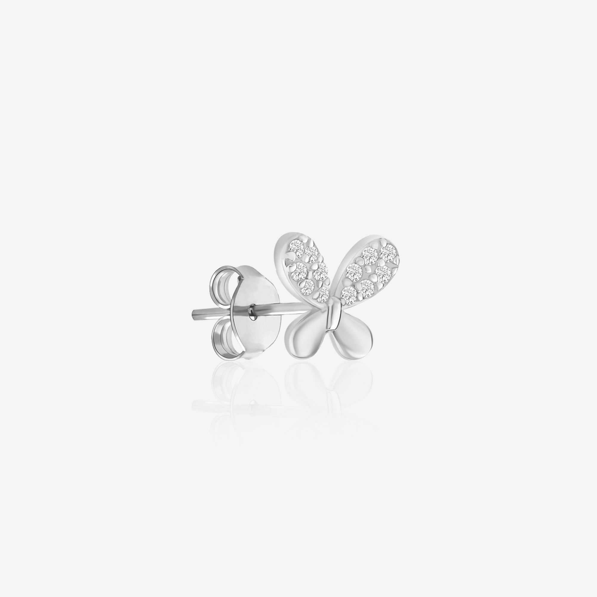 Bow Tie Stud CZ Earrings