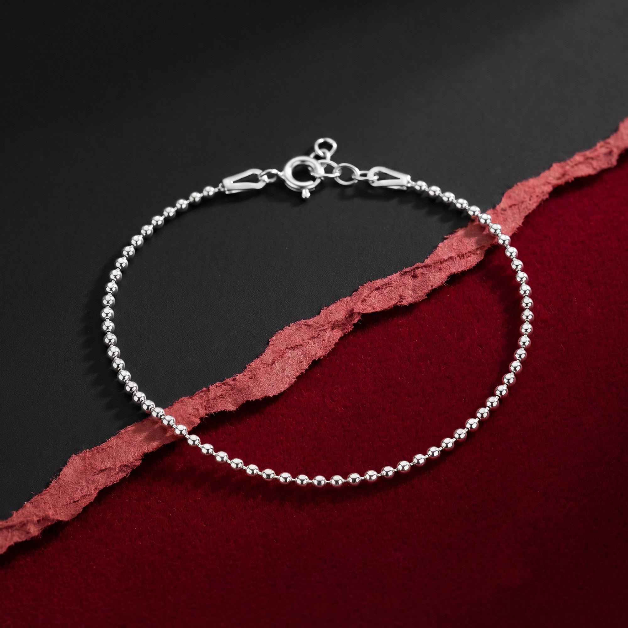 Carved Silver Kada