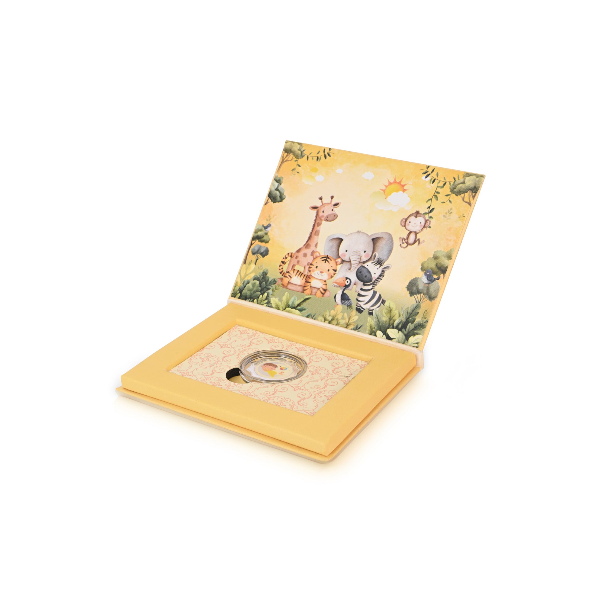 999 Silver Jungle Baby Coin Box