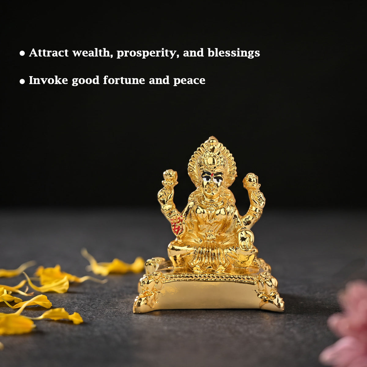 999 Silver Plated Goddess Lakshmi Seated Idol