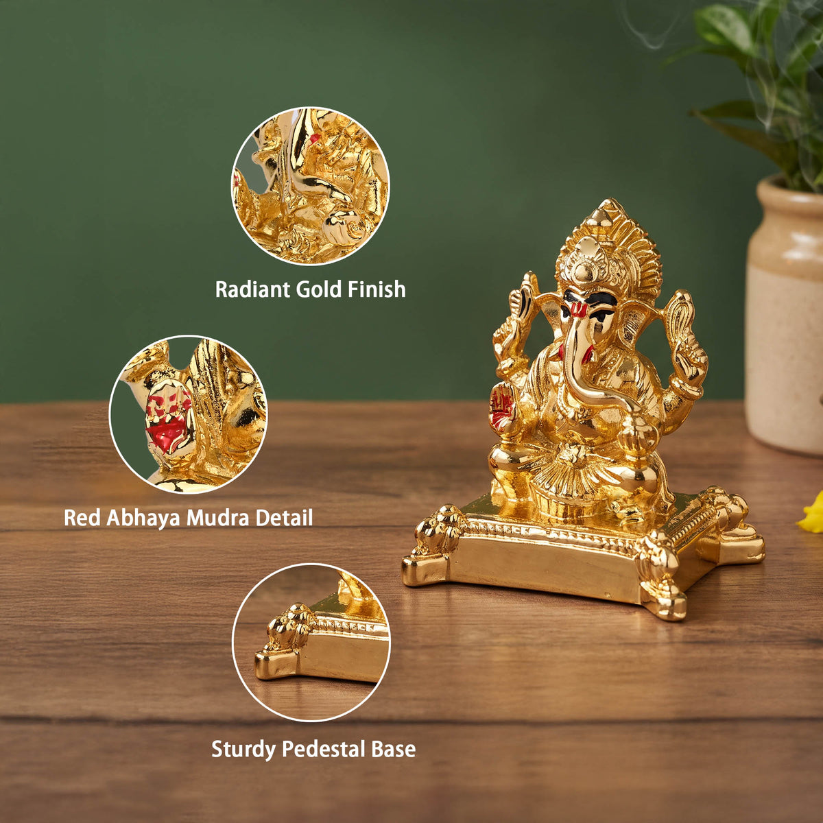 999 Silver Plated Lord Ganesha Idol
